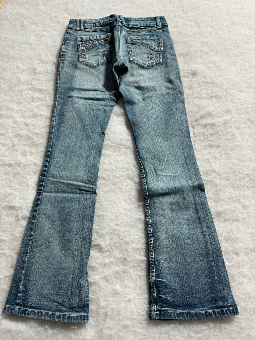 Boot Cut Low Waist Jeans Blau, Foto 2 von 4