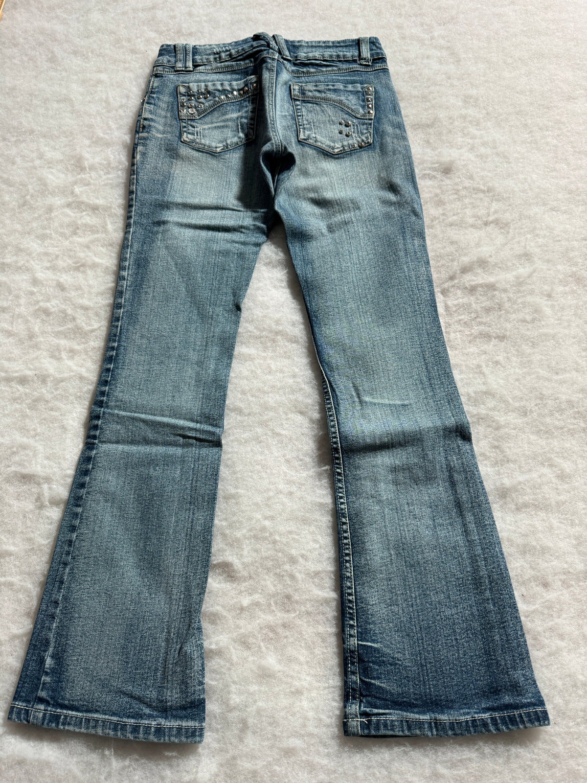 Boot Cut Low Waist Jeans Blau, Foto 2 von 4