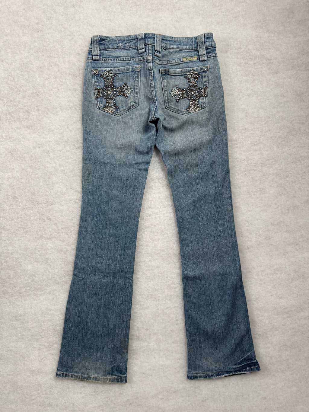Miss Me Boot Cut Low Waist Jeans 27