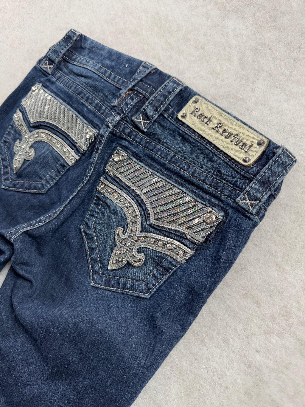 Rock Revival Boot Cut Low Waist Jeans 26