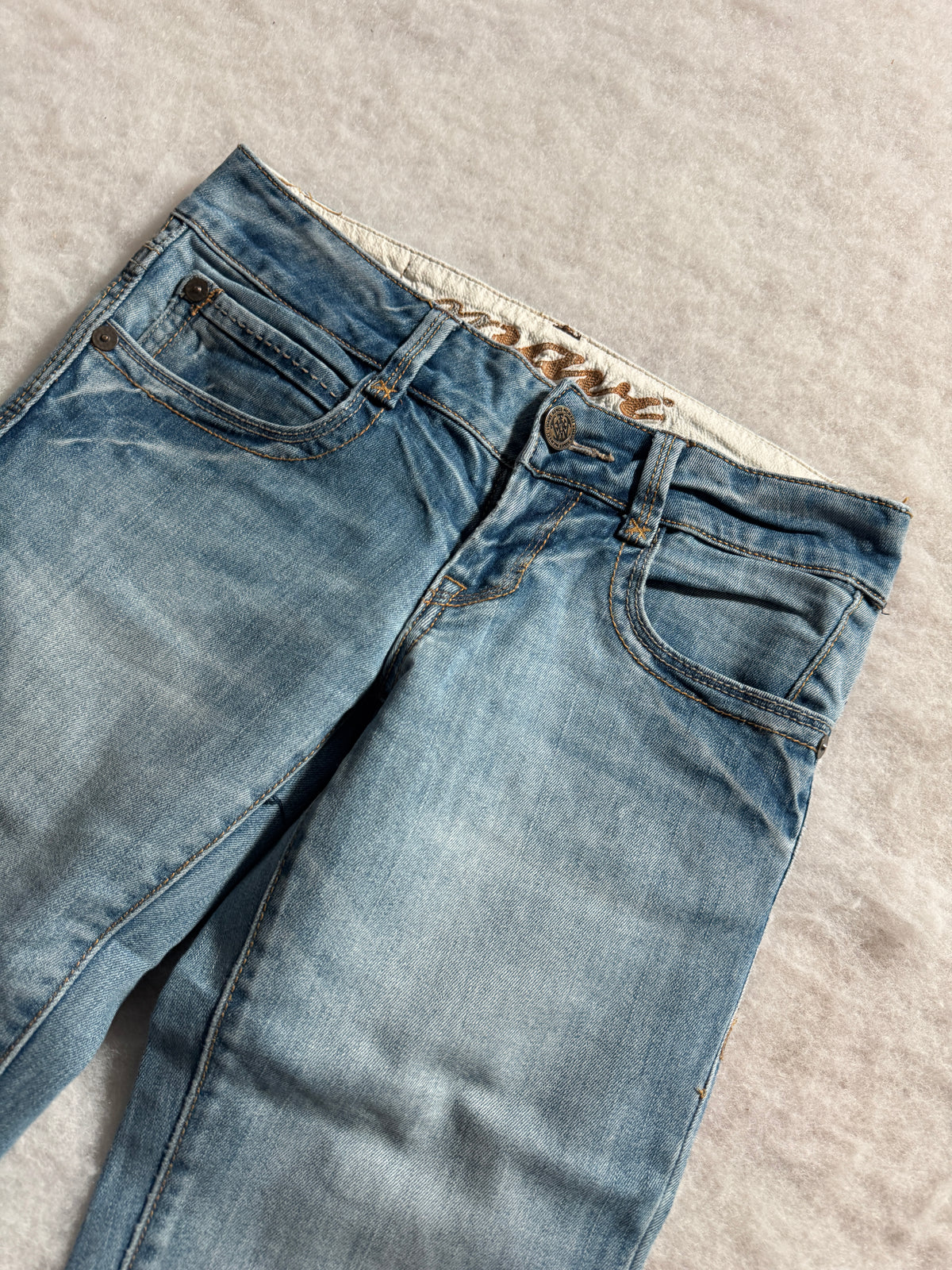 Boot Cut Low Waist Jeans Blau, Foto 4 von 4
