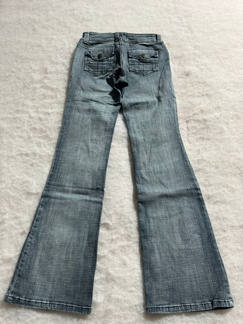 Boot Cut Low Waist Jeans Blau, Foto 2 von 4