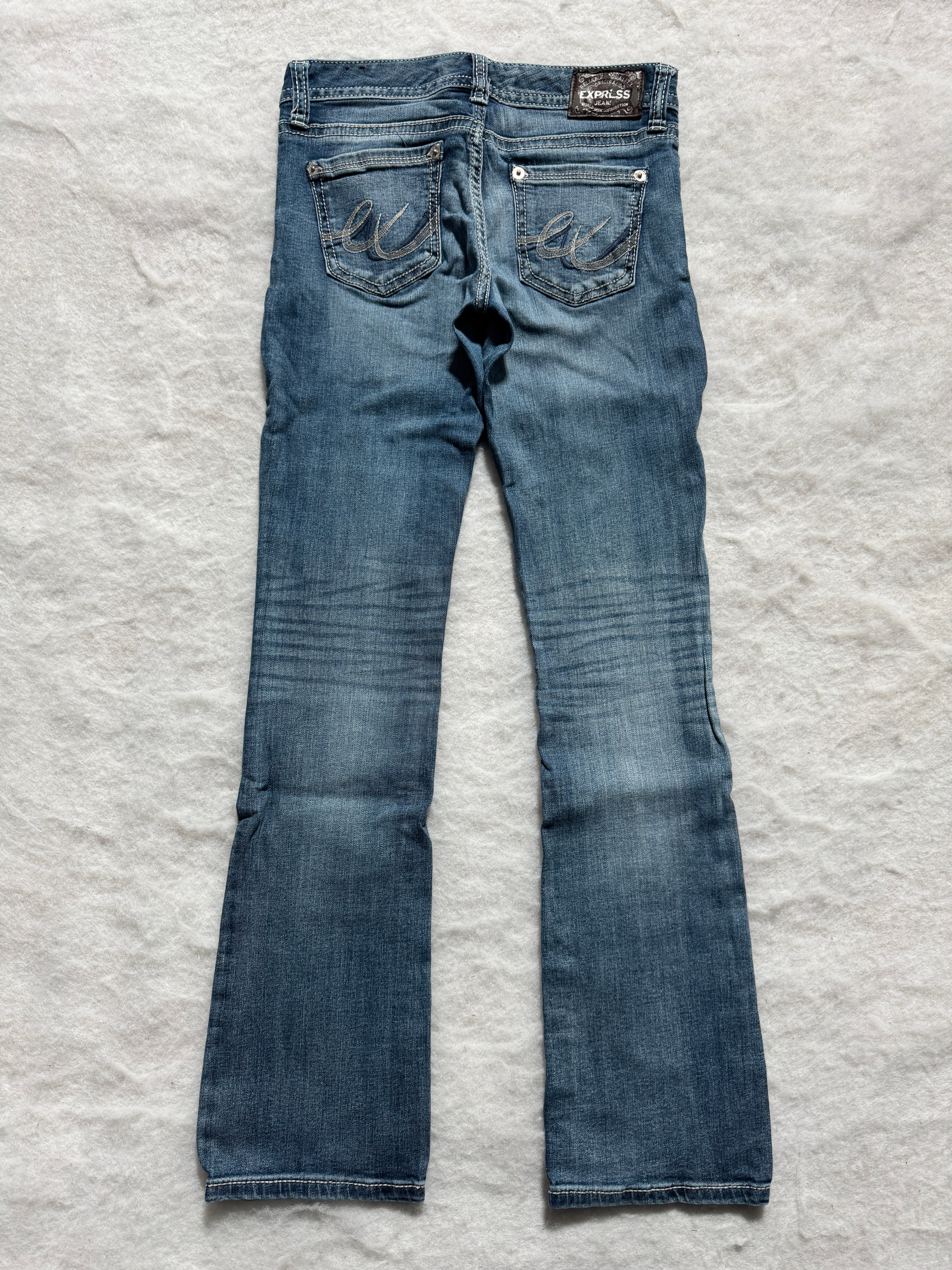 Boot Cut Mid Waist Jeans