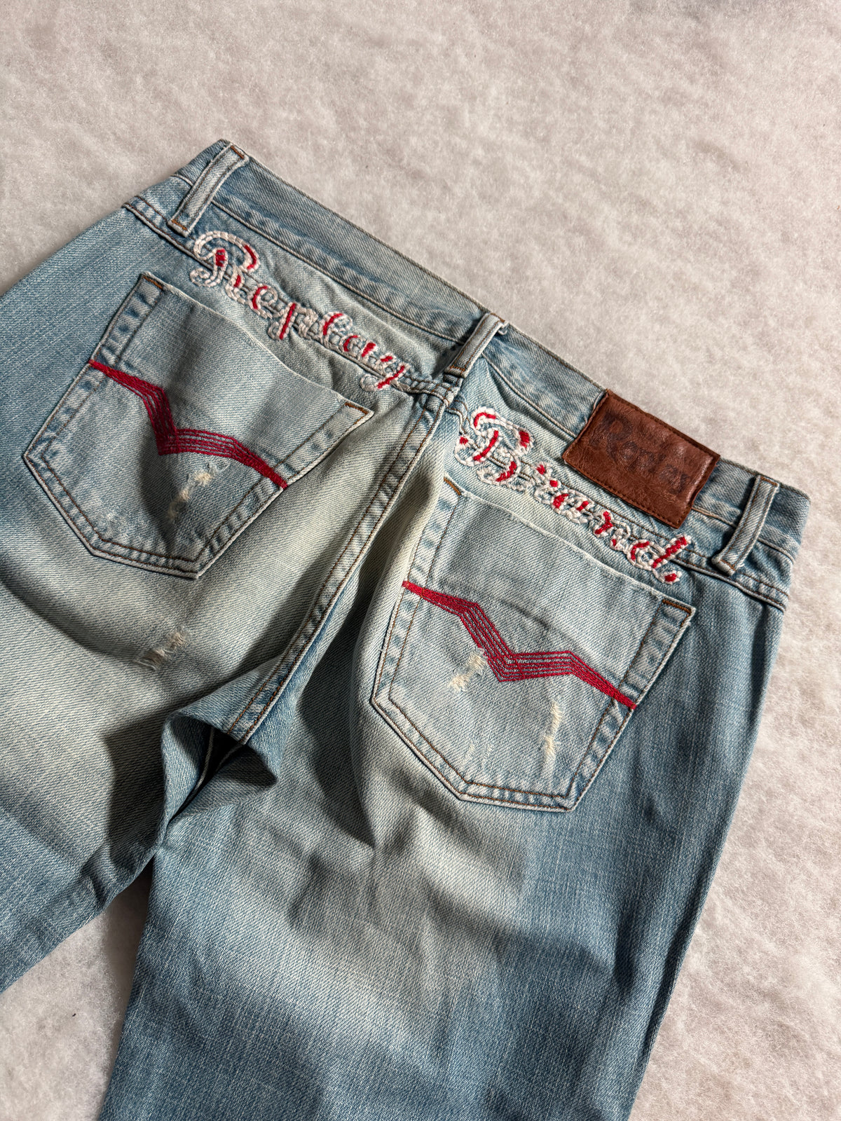 Boot Cut Low Waist Jeans Blau, Foto 3 von 4