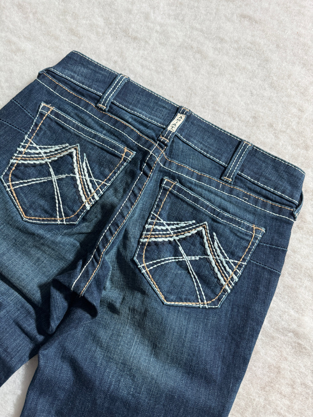 Boot Cut Low Waist Jeans Blau, Foto 3 von 4