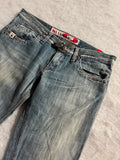 Boot Cut Low Waist Jeans Blau, Foto 1 von 4
