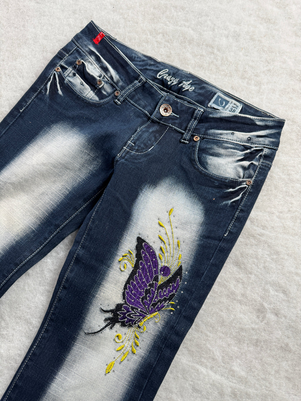Crazy Age Boot Cut Low Waist Jeans 28