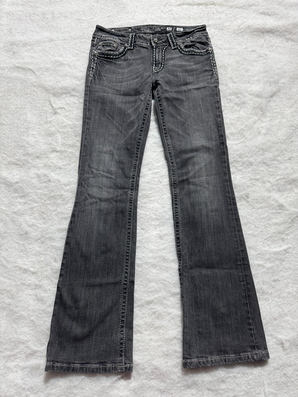 Miss Me Boot Cut Low Waist Jeans 30