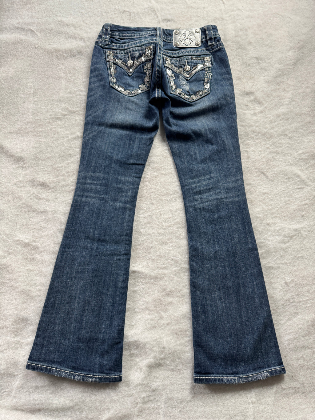 Miss Me Boot Cut Low Waist Jeans 26