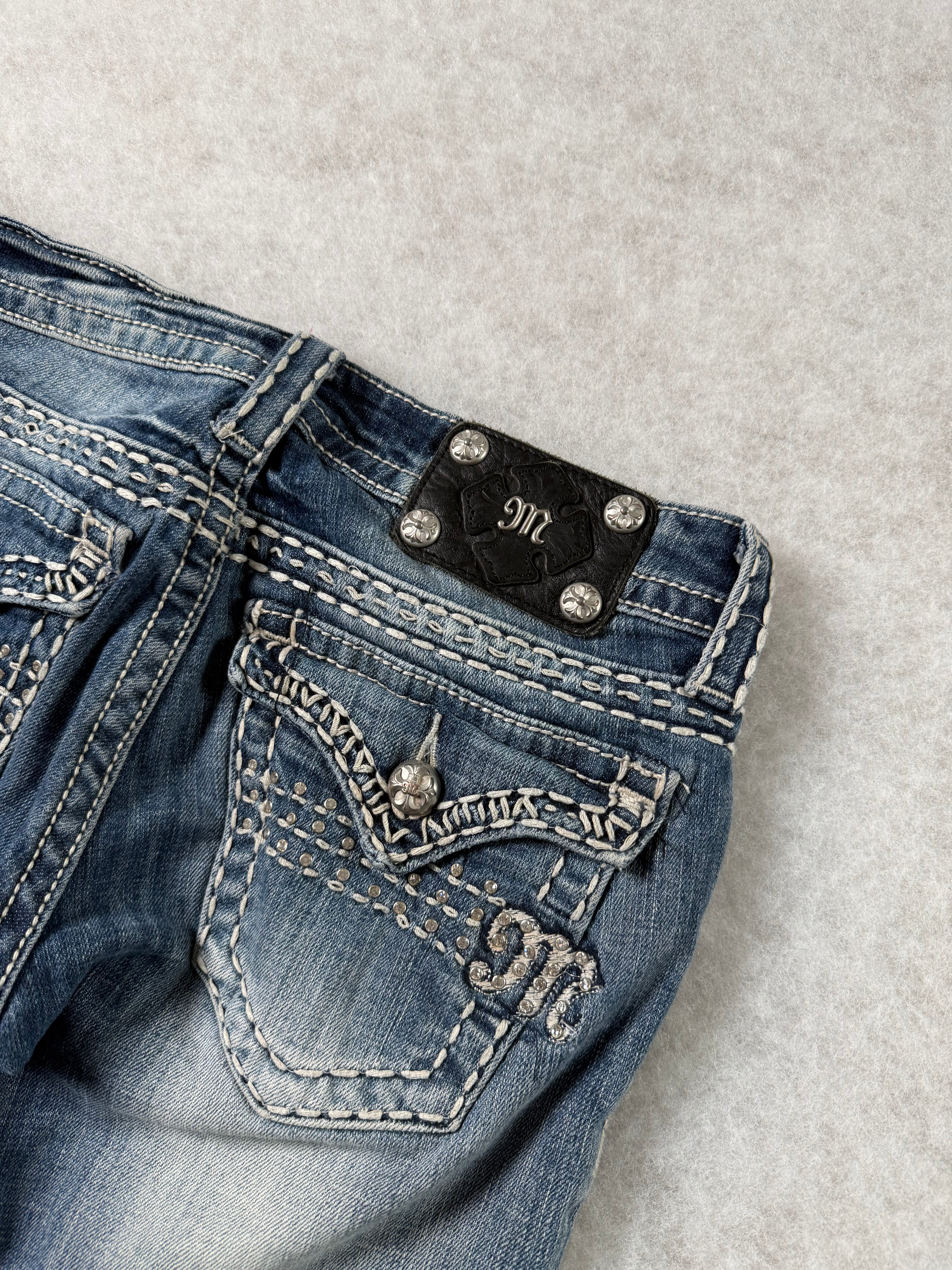 Miss Me Boot Cut Low Waist Jeans 26