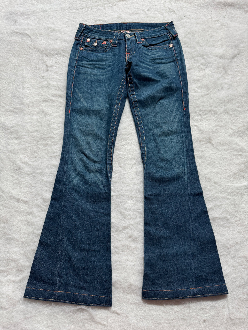 True Religion Boot Cut Low Waist Jeans Blau, Foto 1 von 4