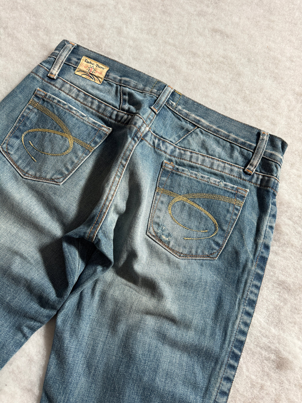 Boot Cut Low Waist Jeans Blau, Foto 4 von 4