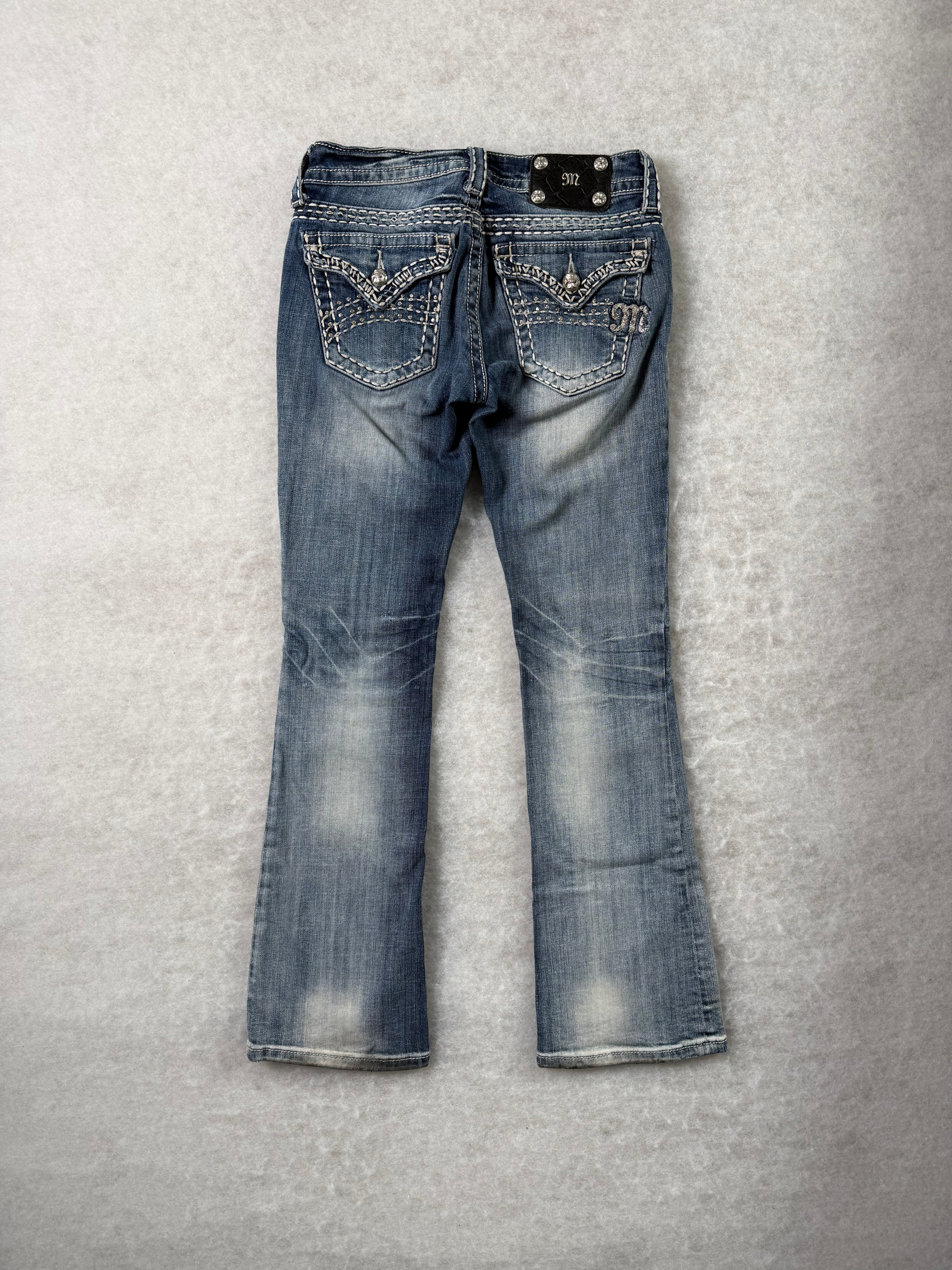Miss Me Boot Cut Low Waist Jeans 26