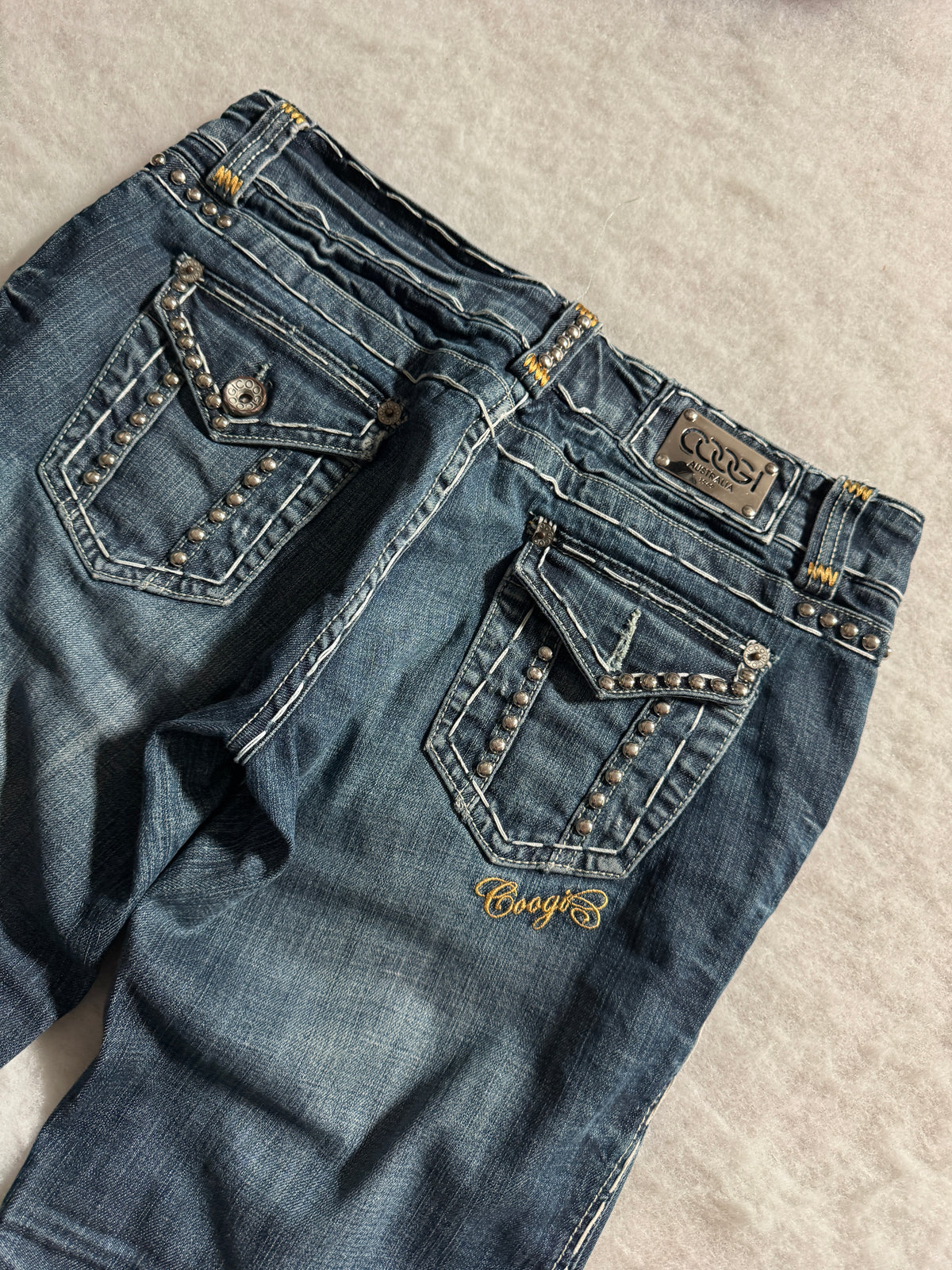 Googi Boot Cut Low Waist Jeans Blau, Foto 3 von 4
