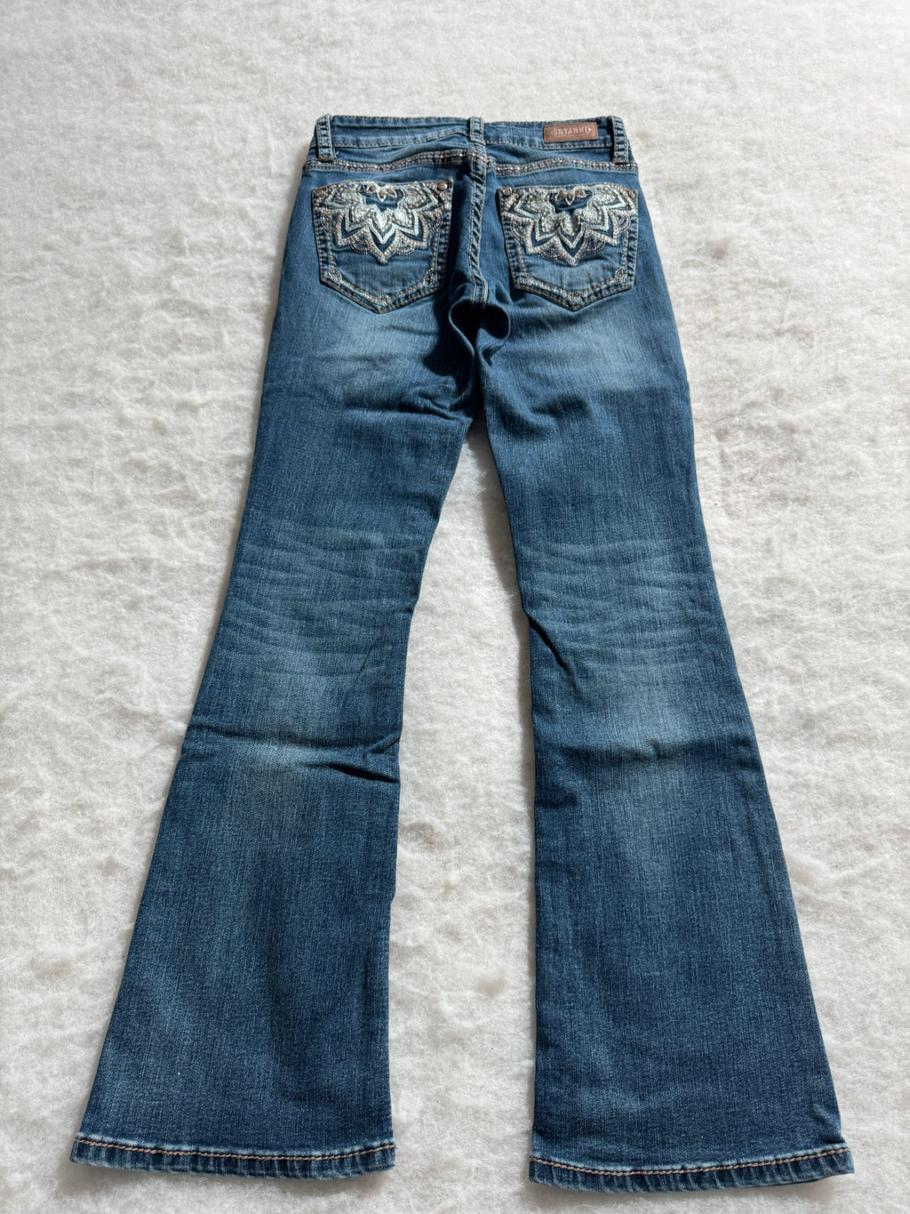 Boot Cut Low Waist Jeans Blau, Foto 2 von 4