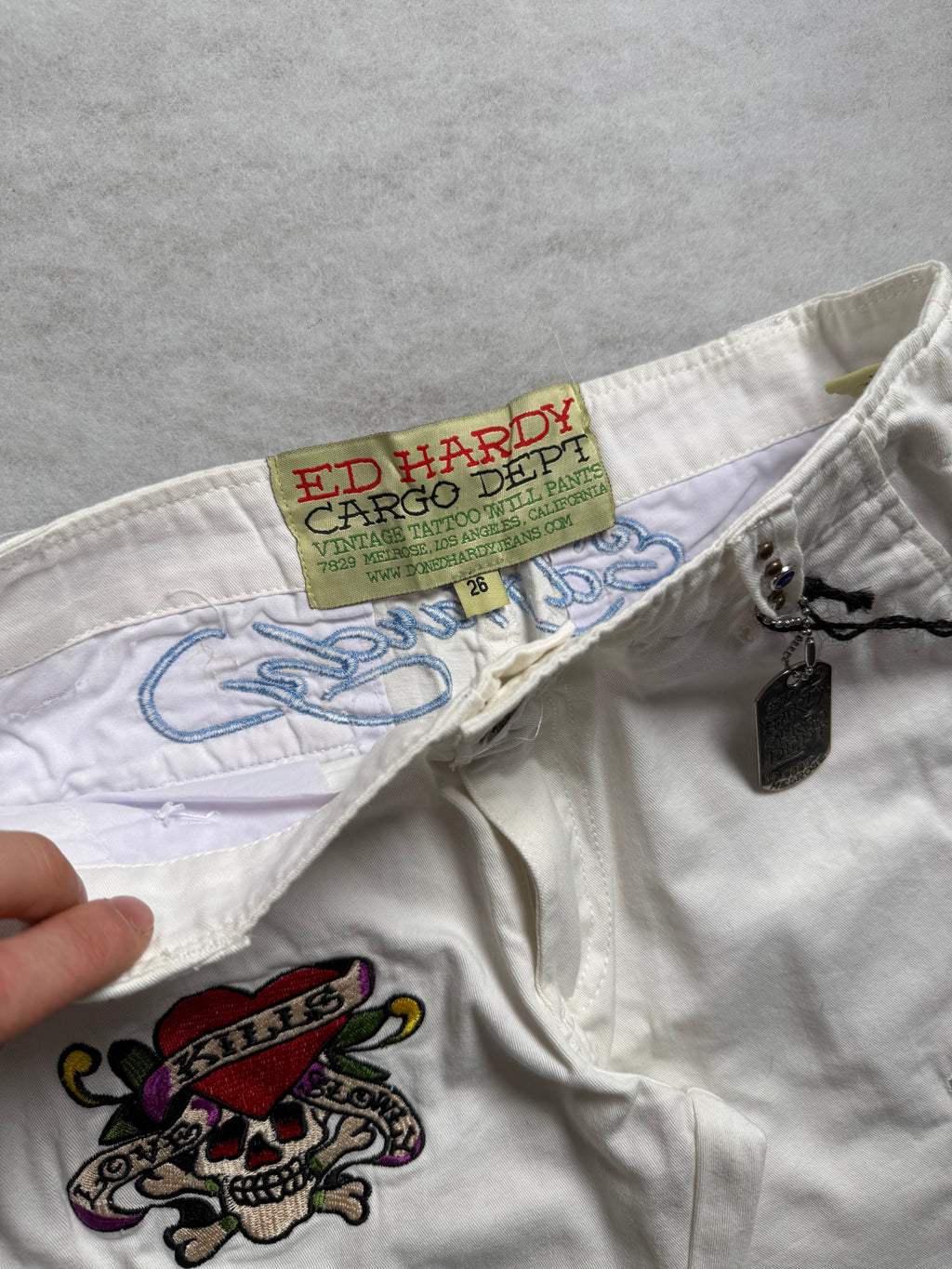 Ed Hardy Boot Cut Cargo Pants 26