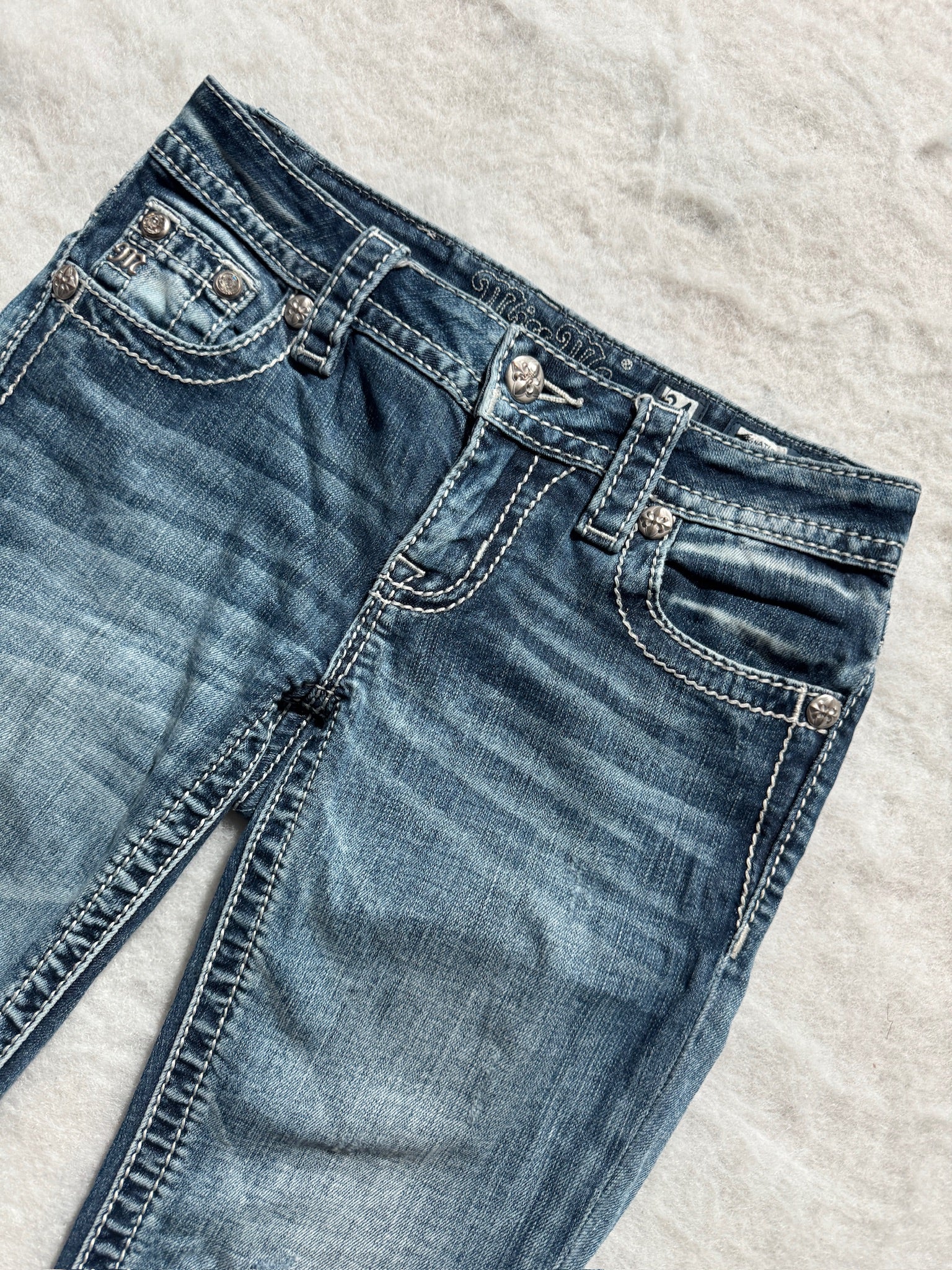 Miss Me Boot Cut Low Waist Jeans 24