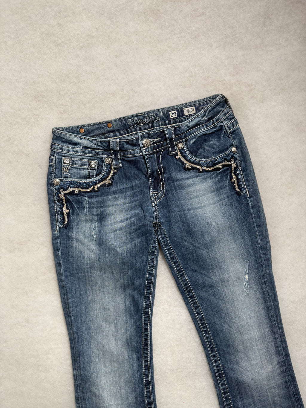Miss Me Boot Cut Low Waist Jeans 29