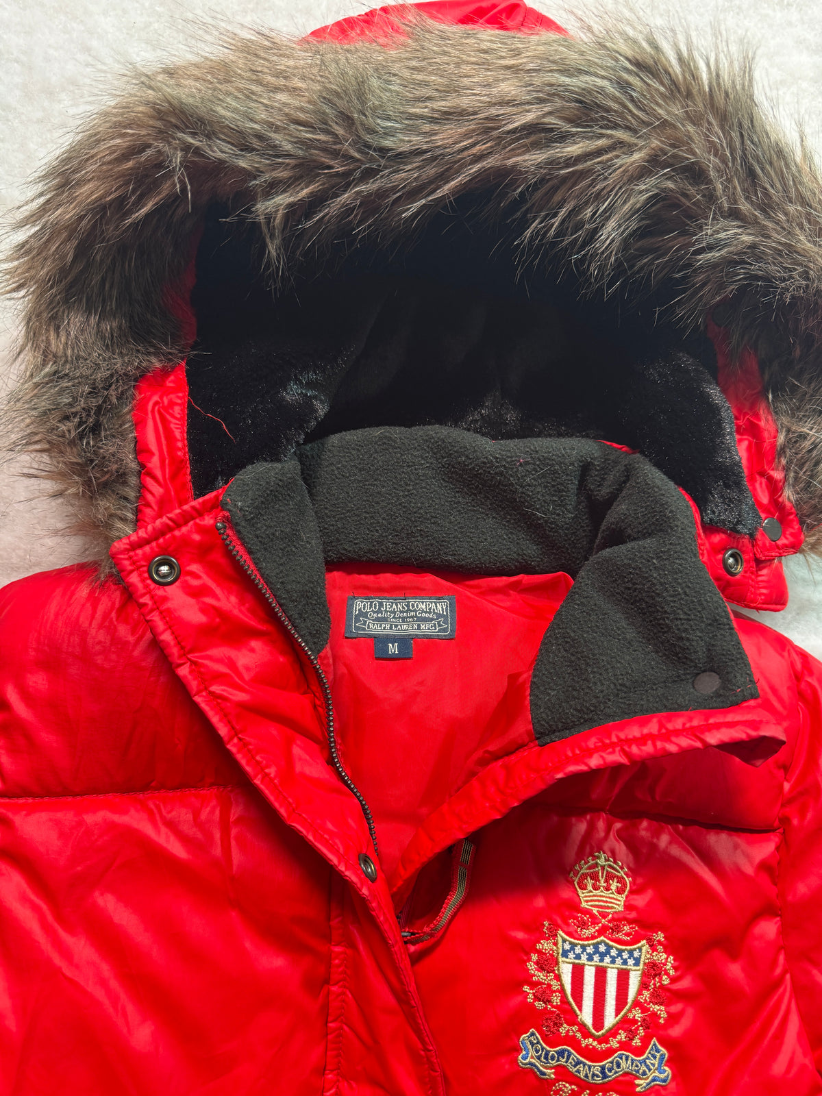 Ralph Lauren Polo Jeans Company Lauren Daunenjacke Rot, Foto 3 von 4