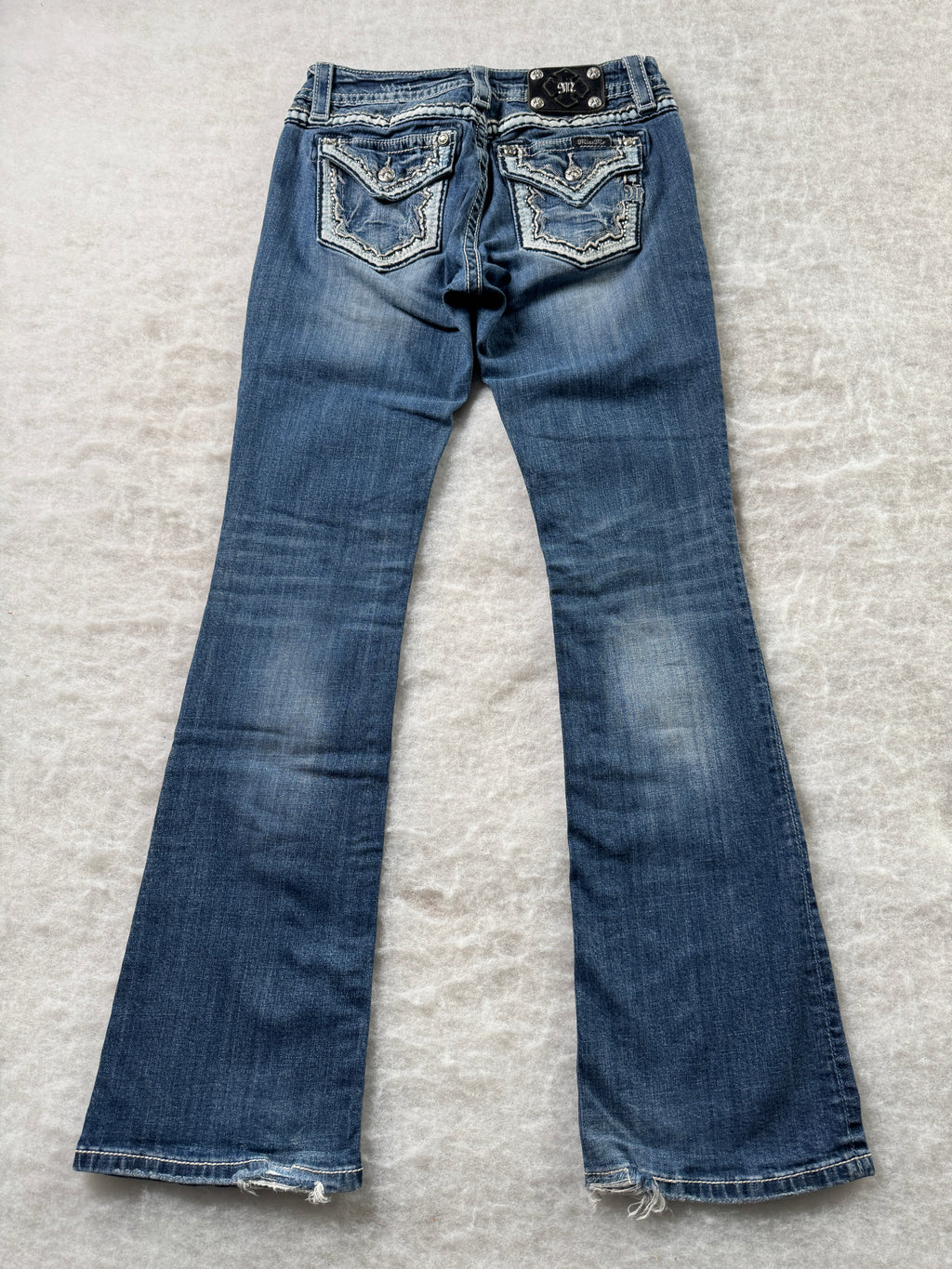 Miss Me Boot Cut Low Waist Jeans 28
