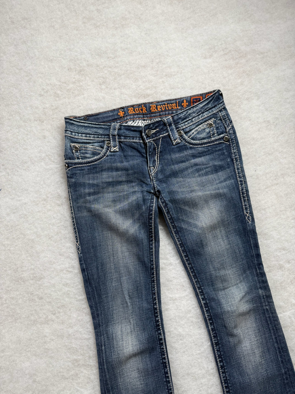 Rock Revival Boot Cut Low Waist Jeans 26
