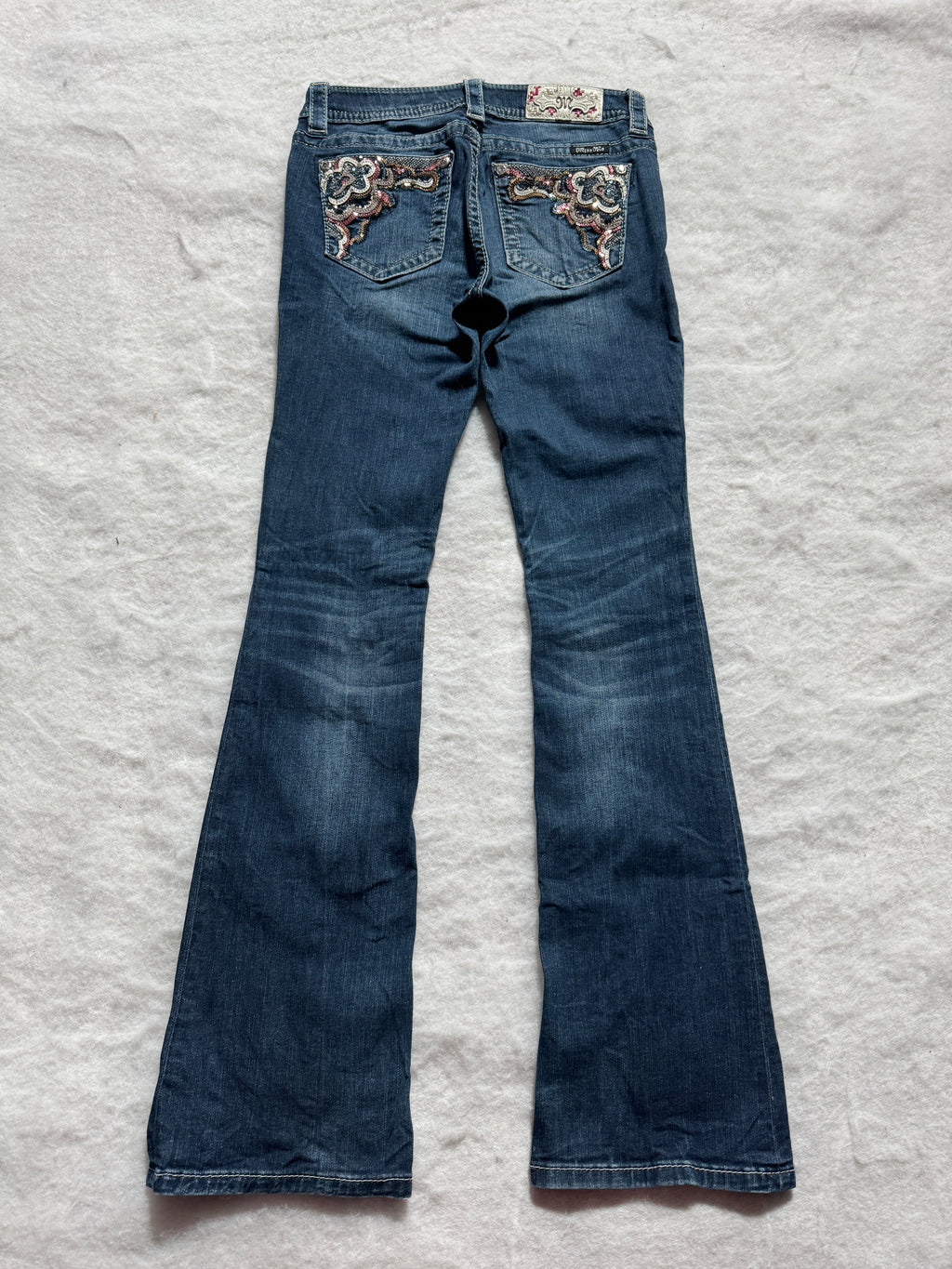 Miss Me Boot Cut Low Waist Jeans 27