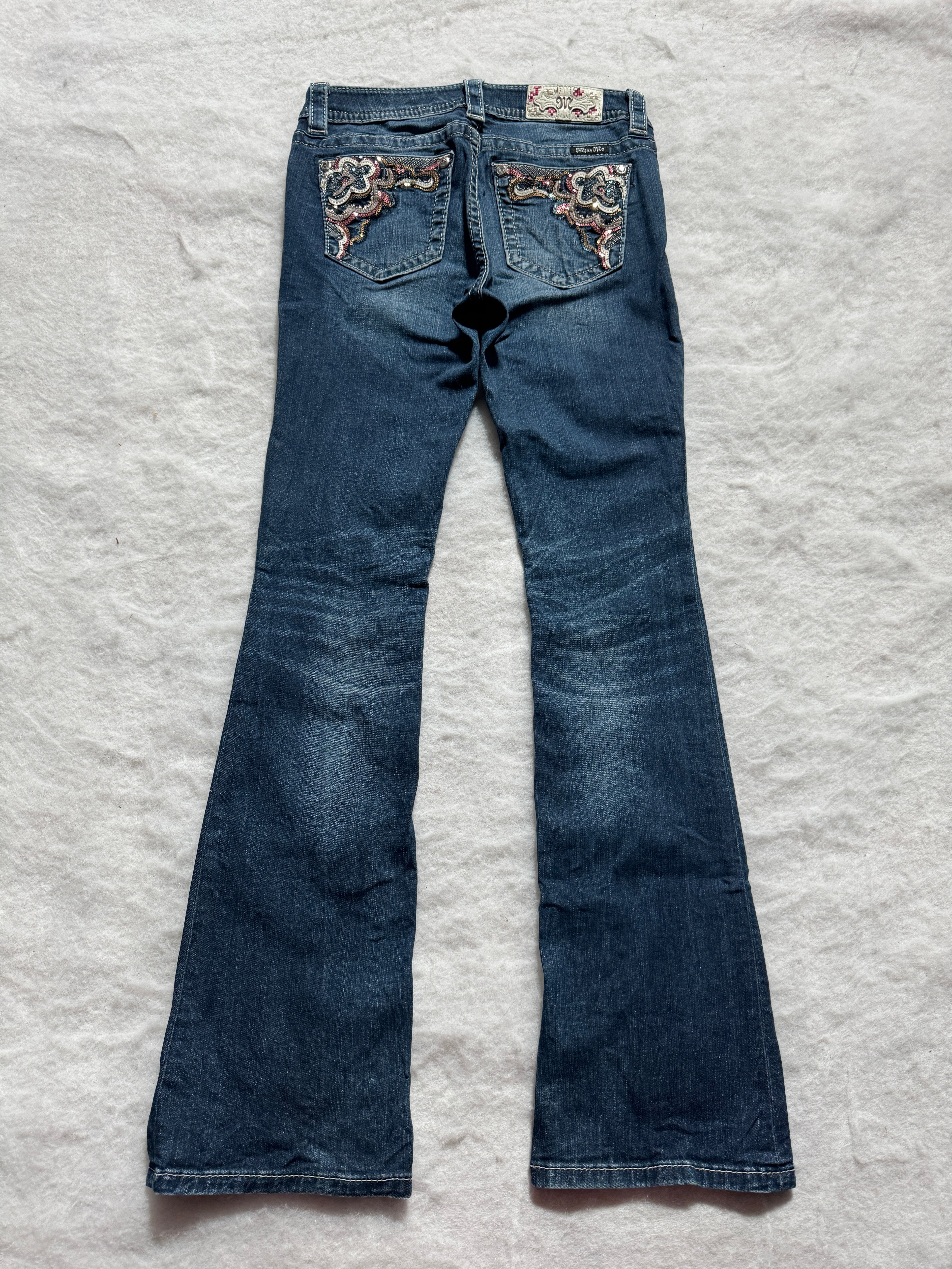 Miss Me Boot Cut Low Waist Jeans 27