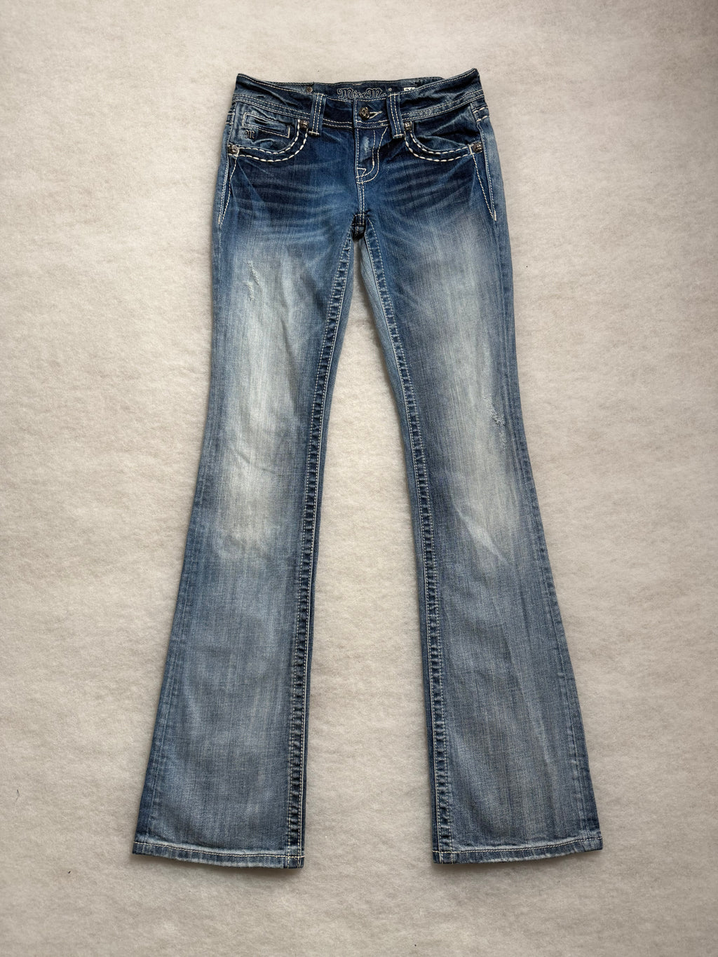 Miss Me Boot Cut Low Waist Jeans 26