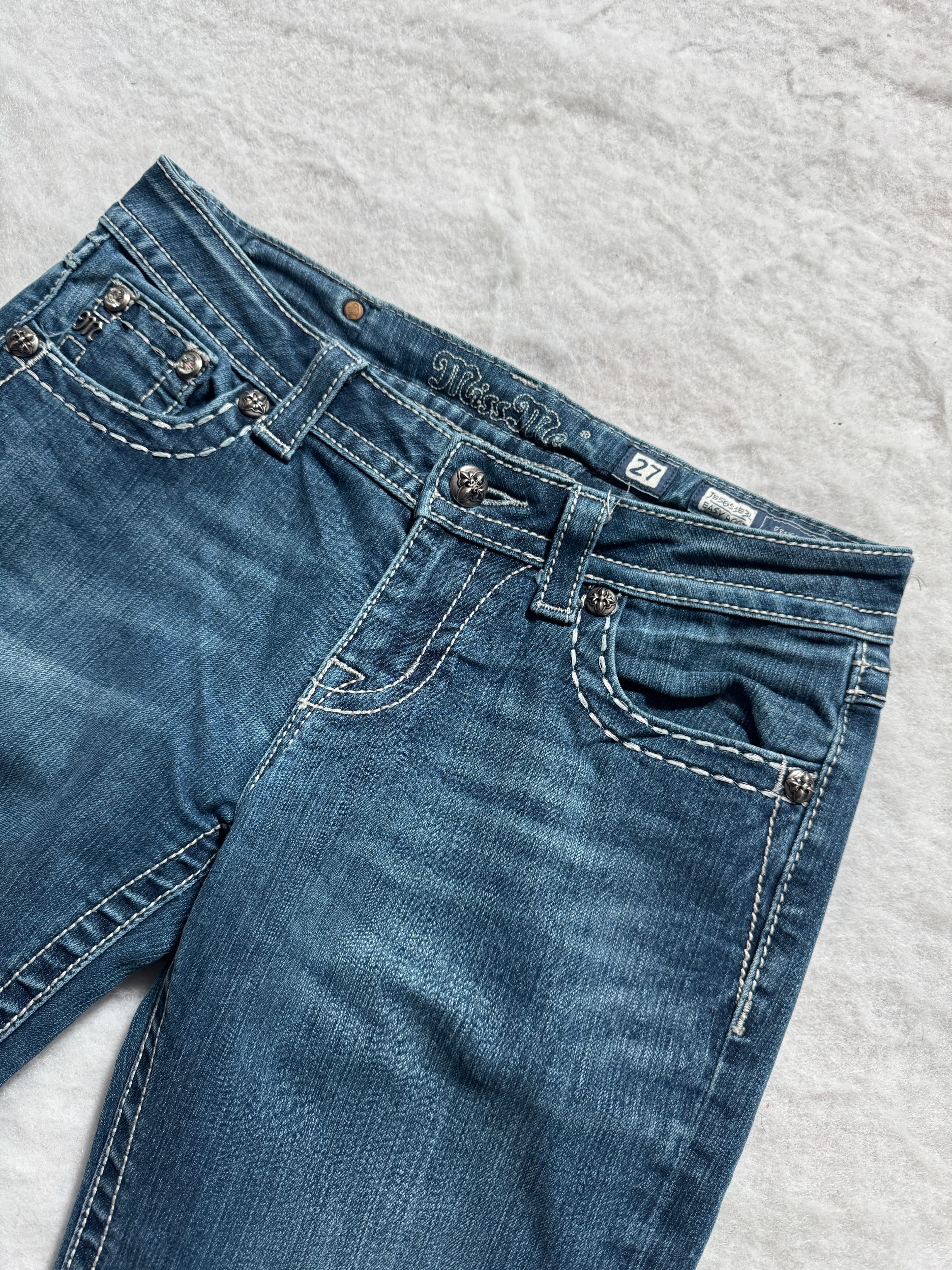 Miss Me Boot Cut Low Waist Jeans 27