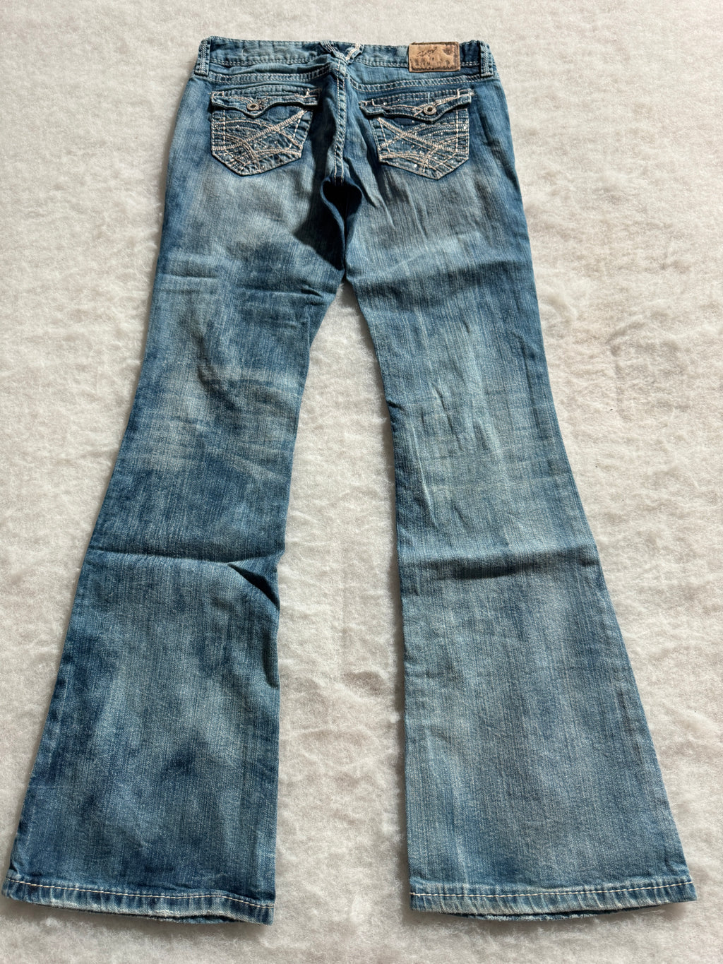Boot Cut Low Waist Jeans Blau, Foto 2 von 4