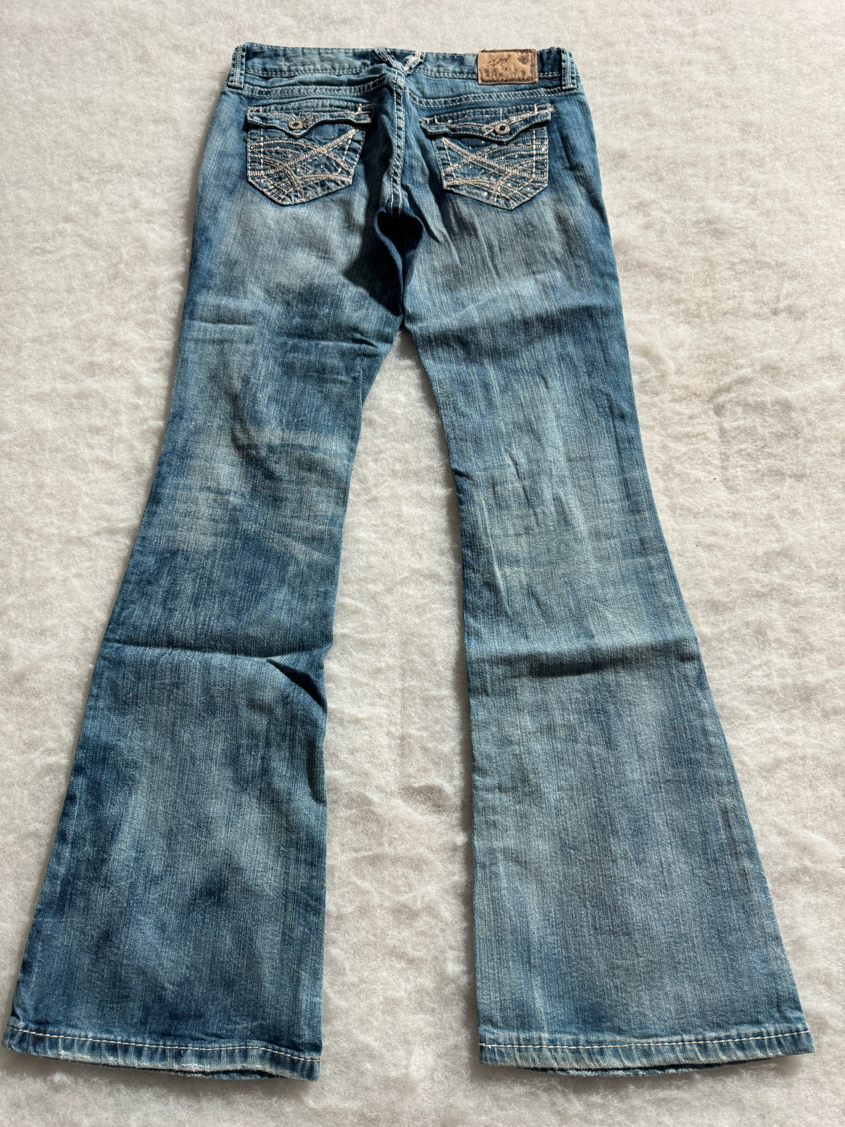 Boot Cut Low Waist Jeans Blau, Foto 2 von 4
