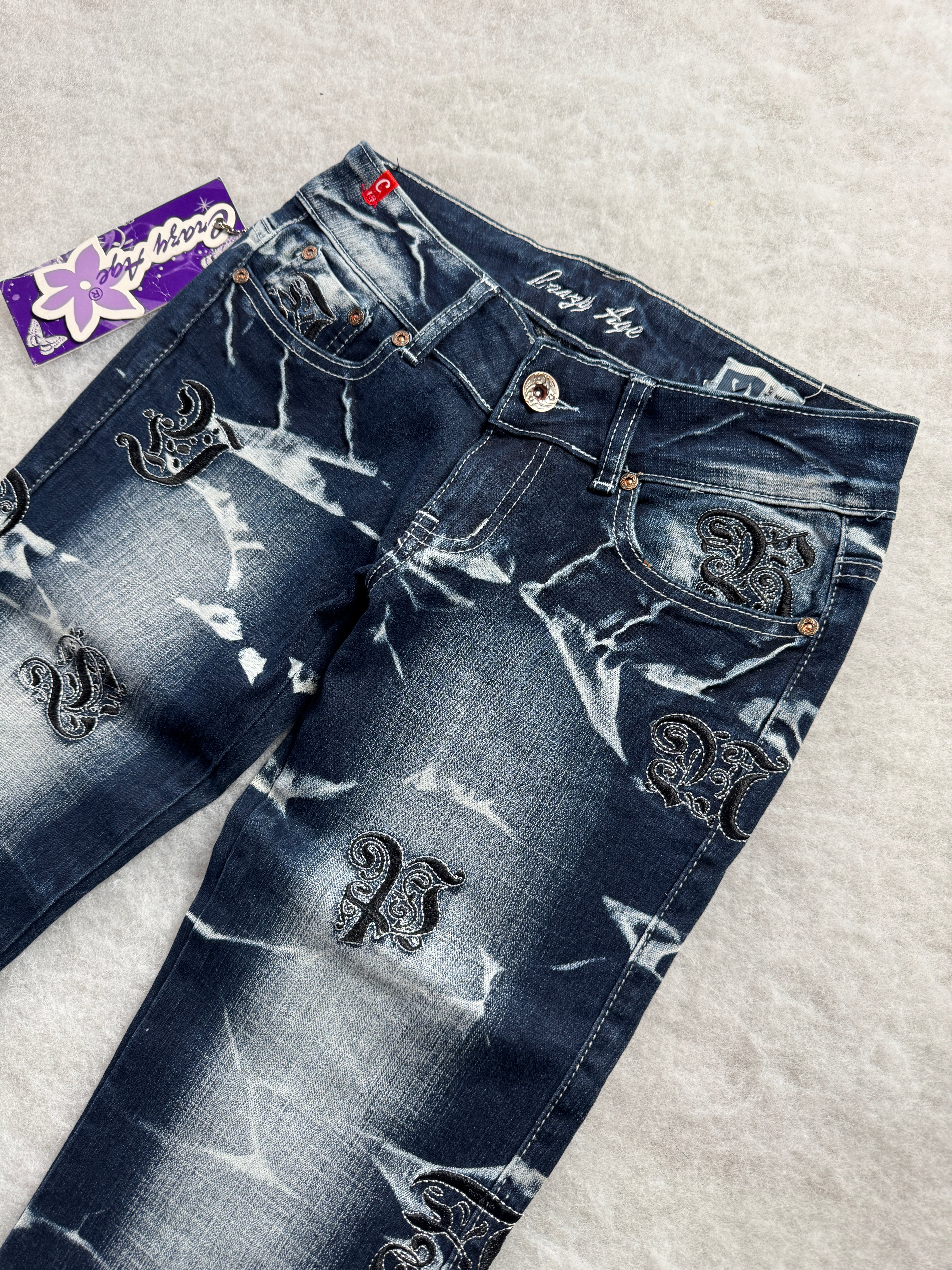 Crazy Age Boot Cut Low Waist Jeans 28