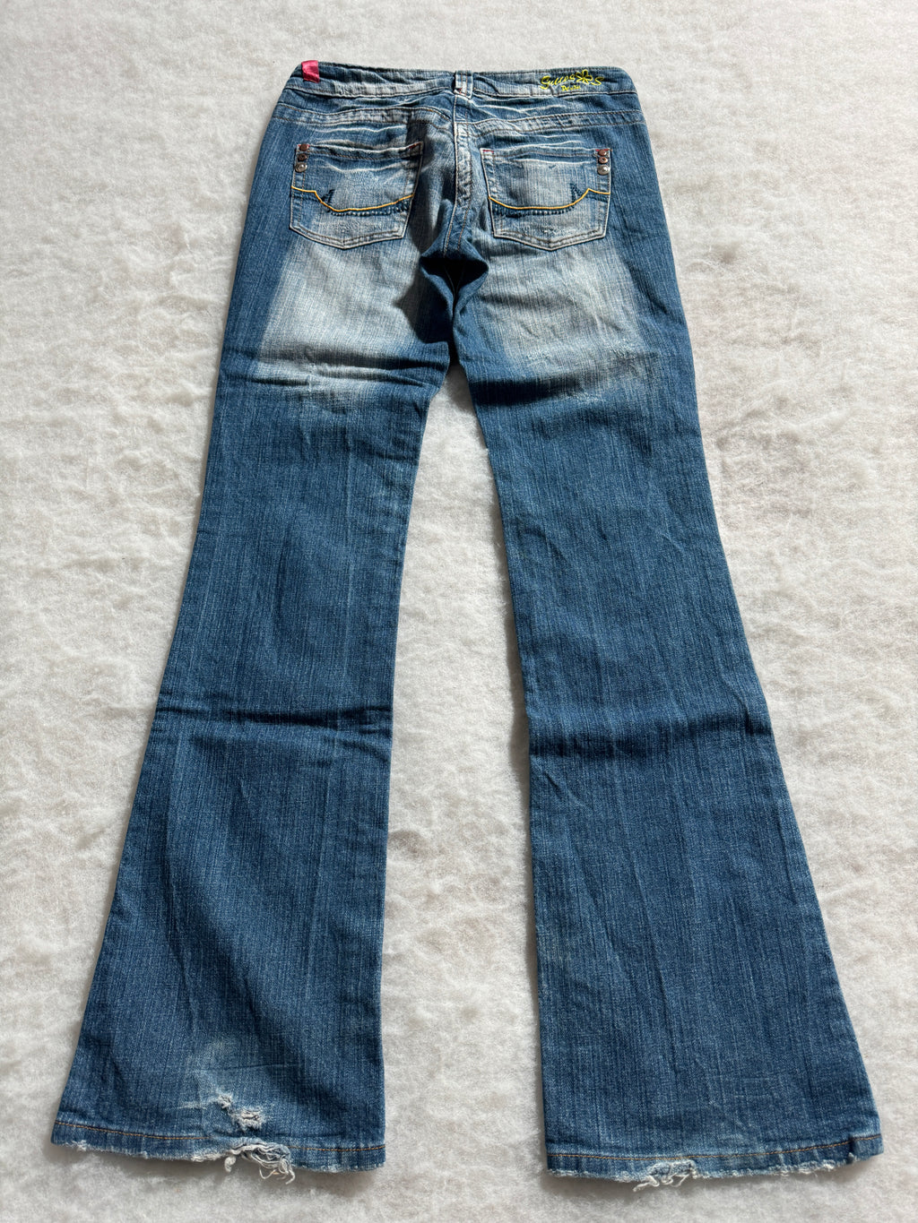 Boot Cut Low Waist Jeans Blau, Foto 2 von 4
