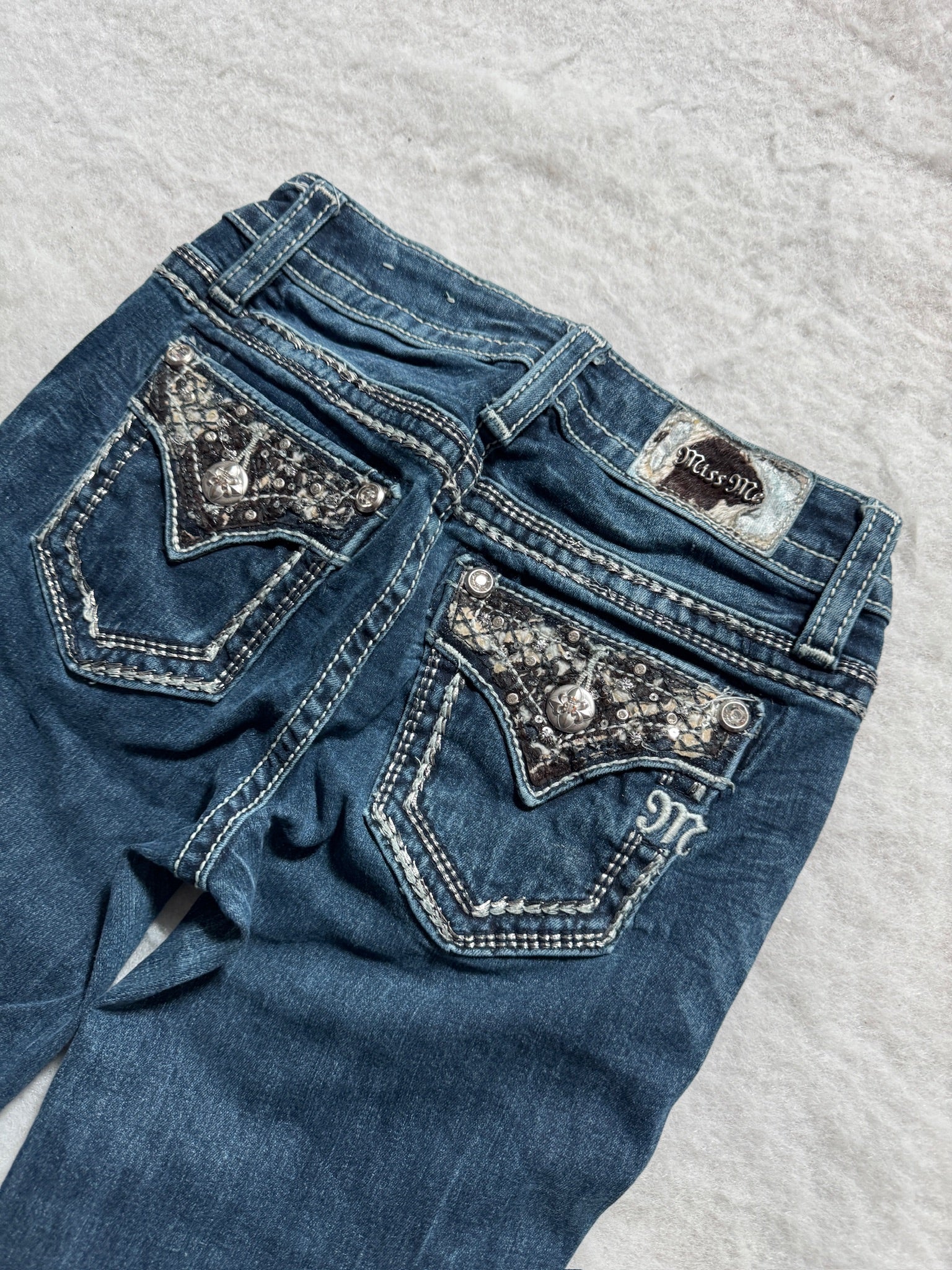 Miss Me Boot Cut Low Waist Jeans 24