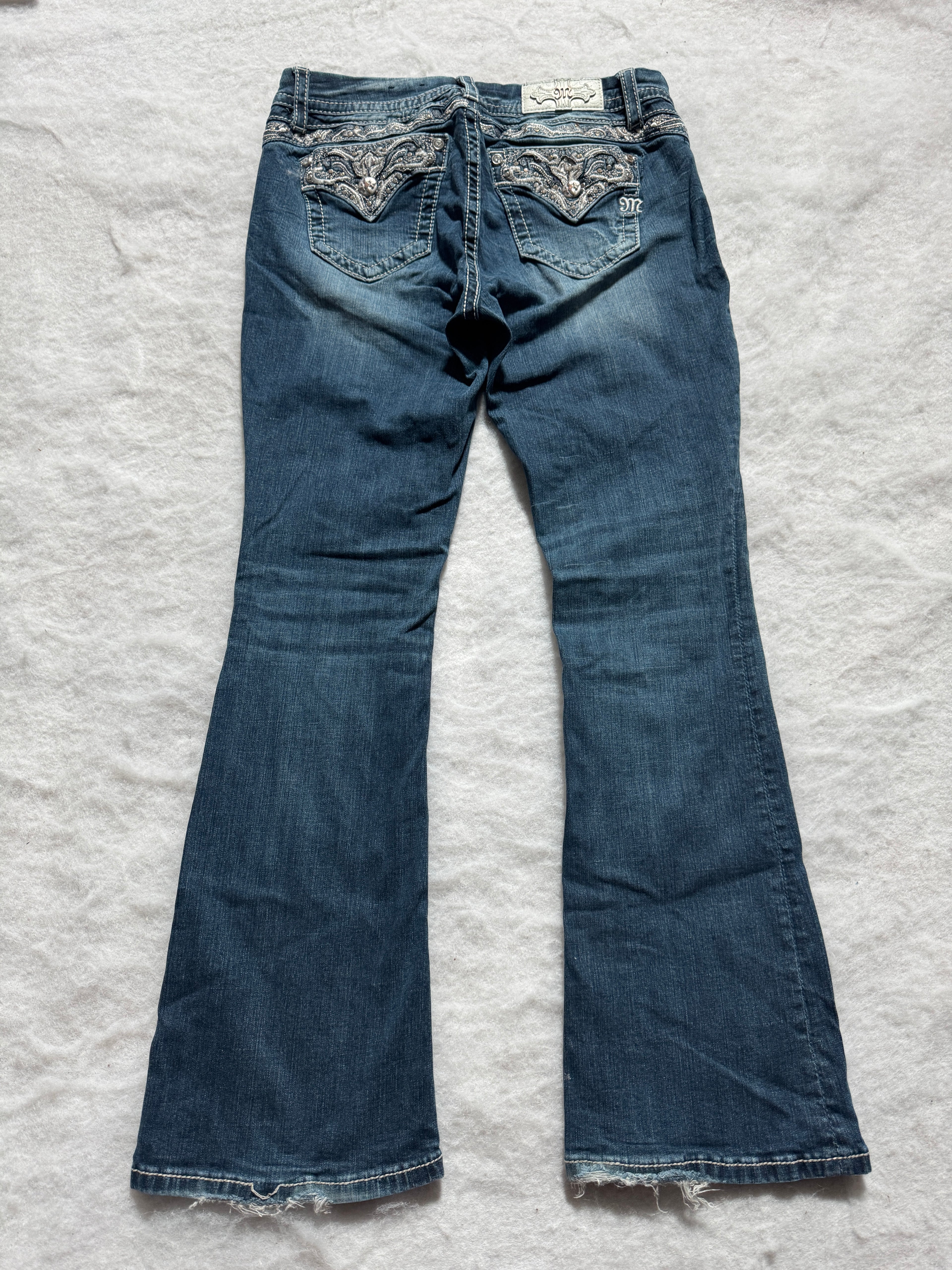 Miss Me Boot Cut Low Waist Jeans 29