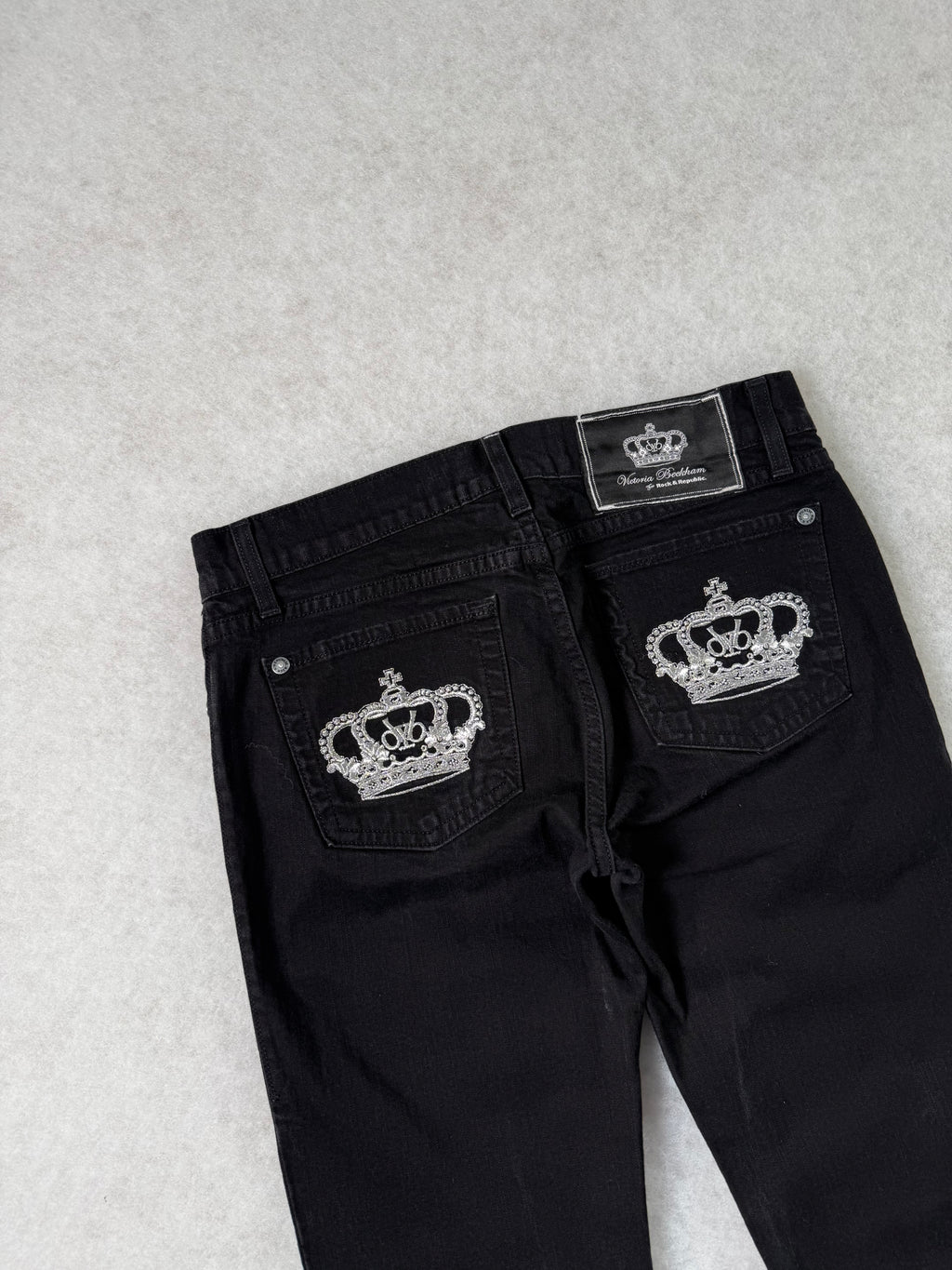 Victoria Beckham Boot Cut Low Waist Jeans 28