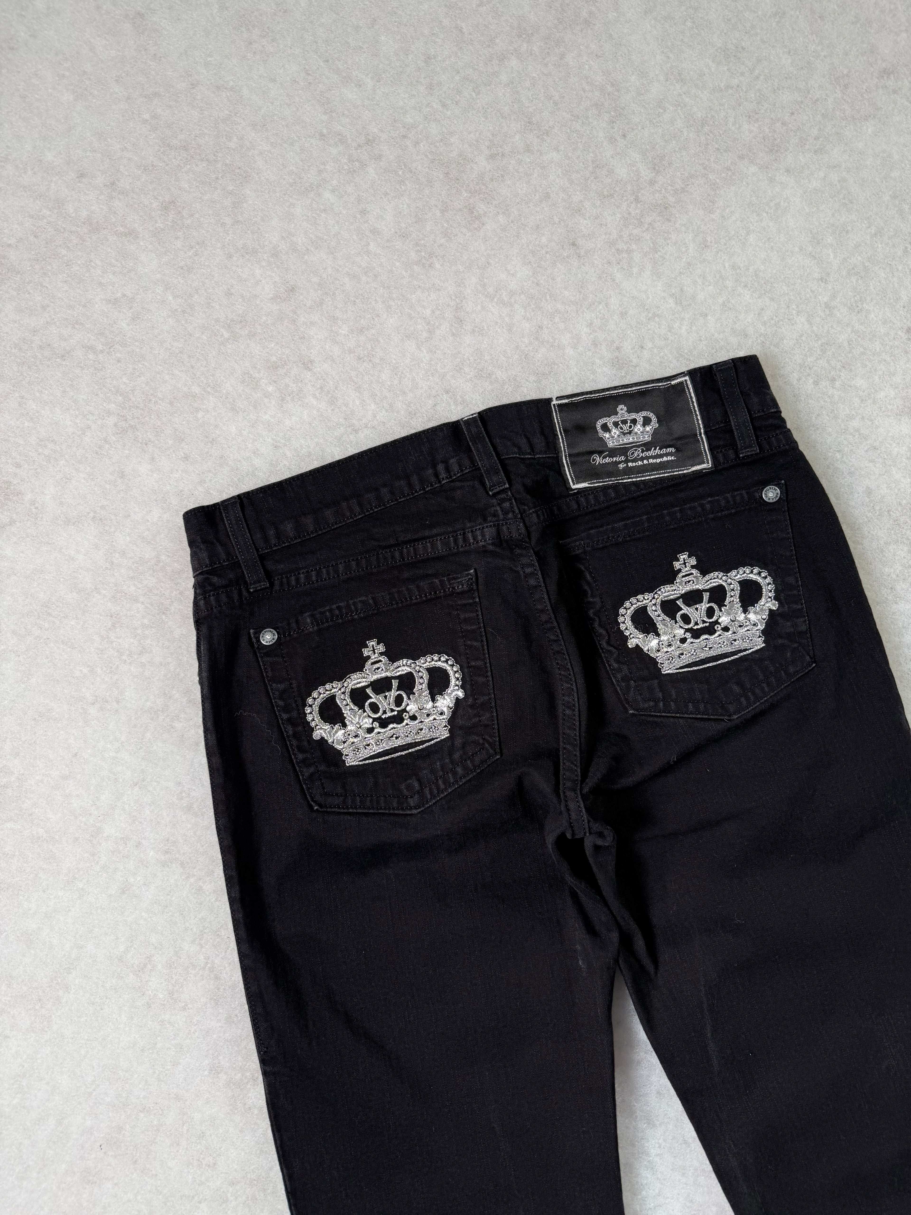 Victoria Beckham Boot Cut Low Waist Jeans 28