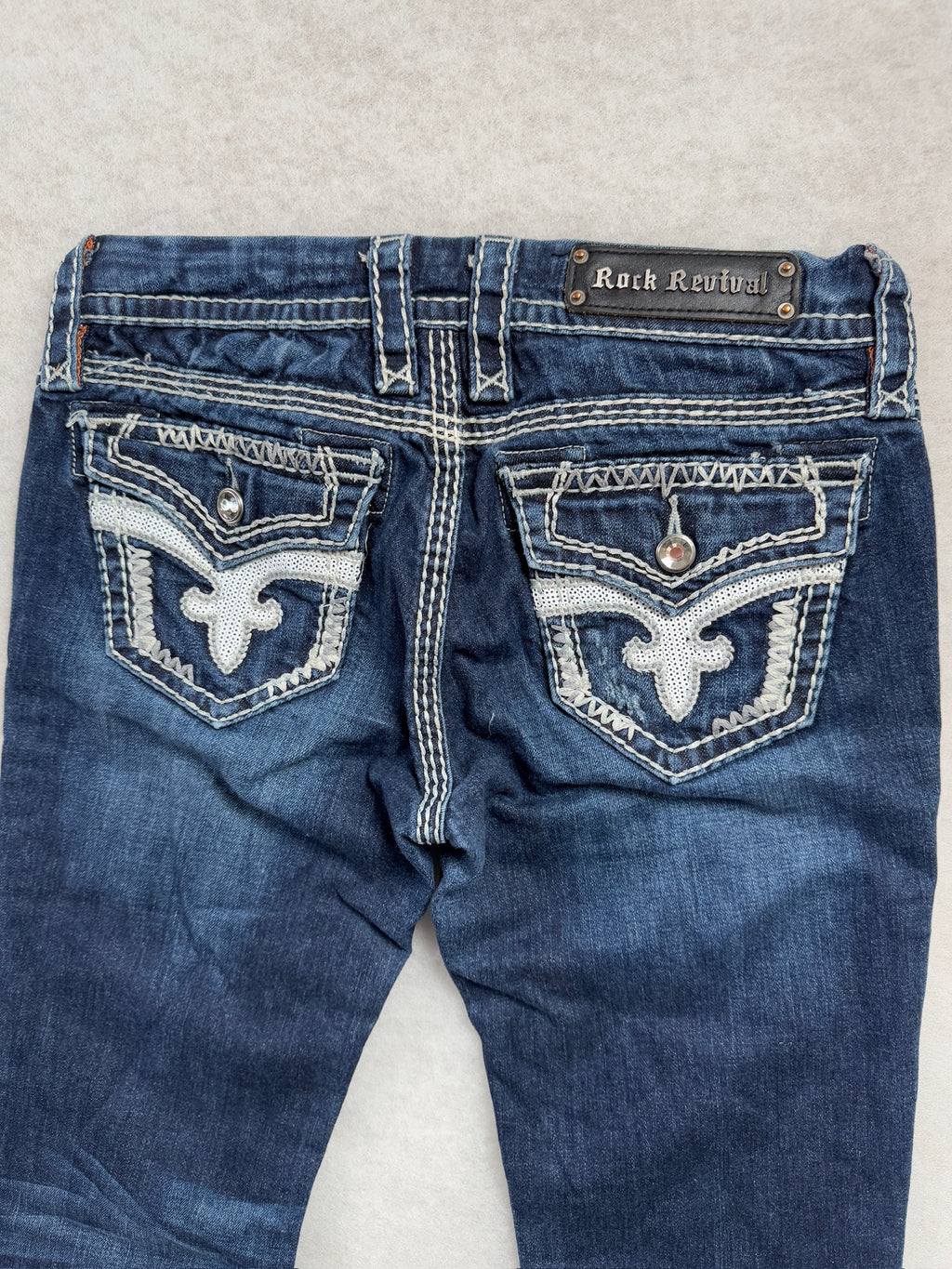 Rock Revival Boot Cut Low Waist Jeans 27