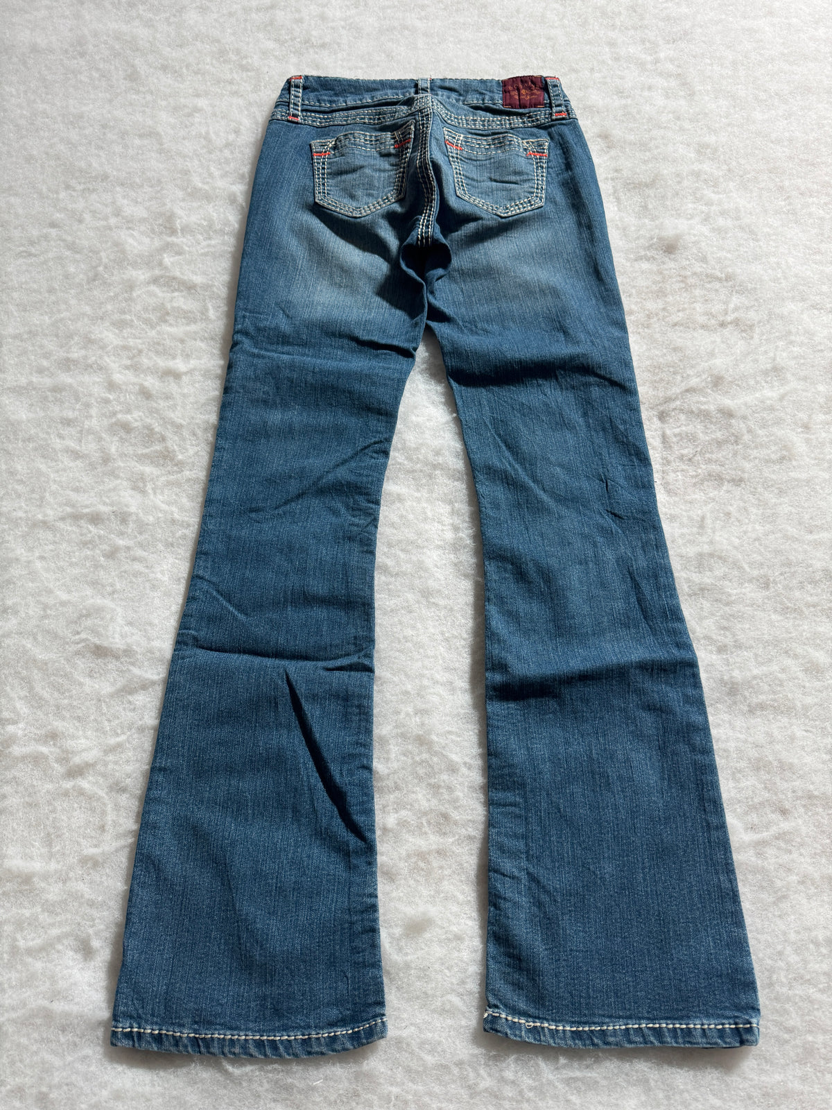 Boot Cut Low Waist Jeans Blau, Foto 2 von 4