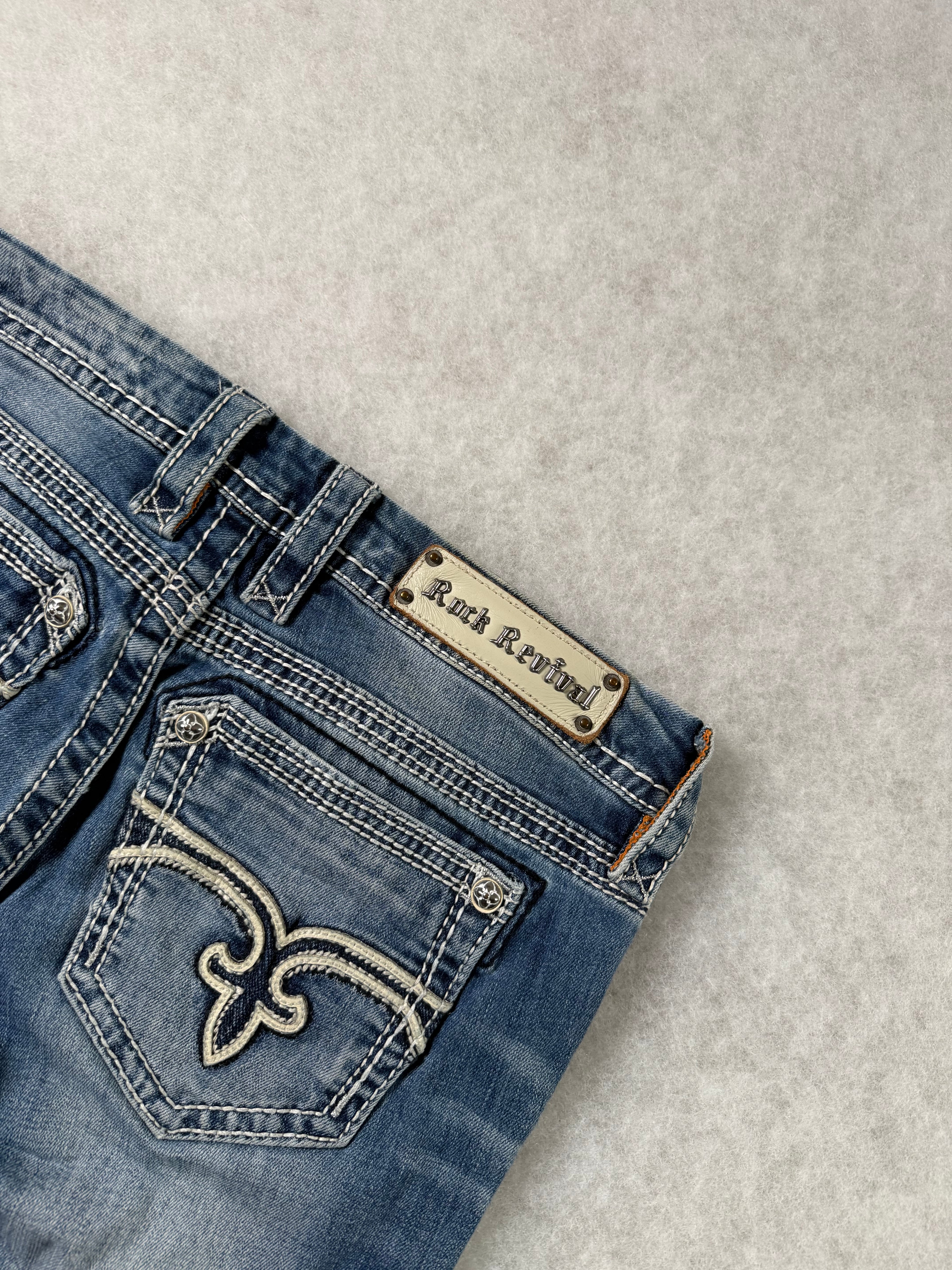 Rock Revival Boot Cut Low Waist Jeans 28