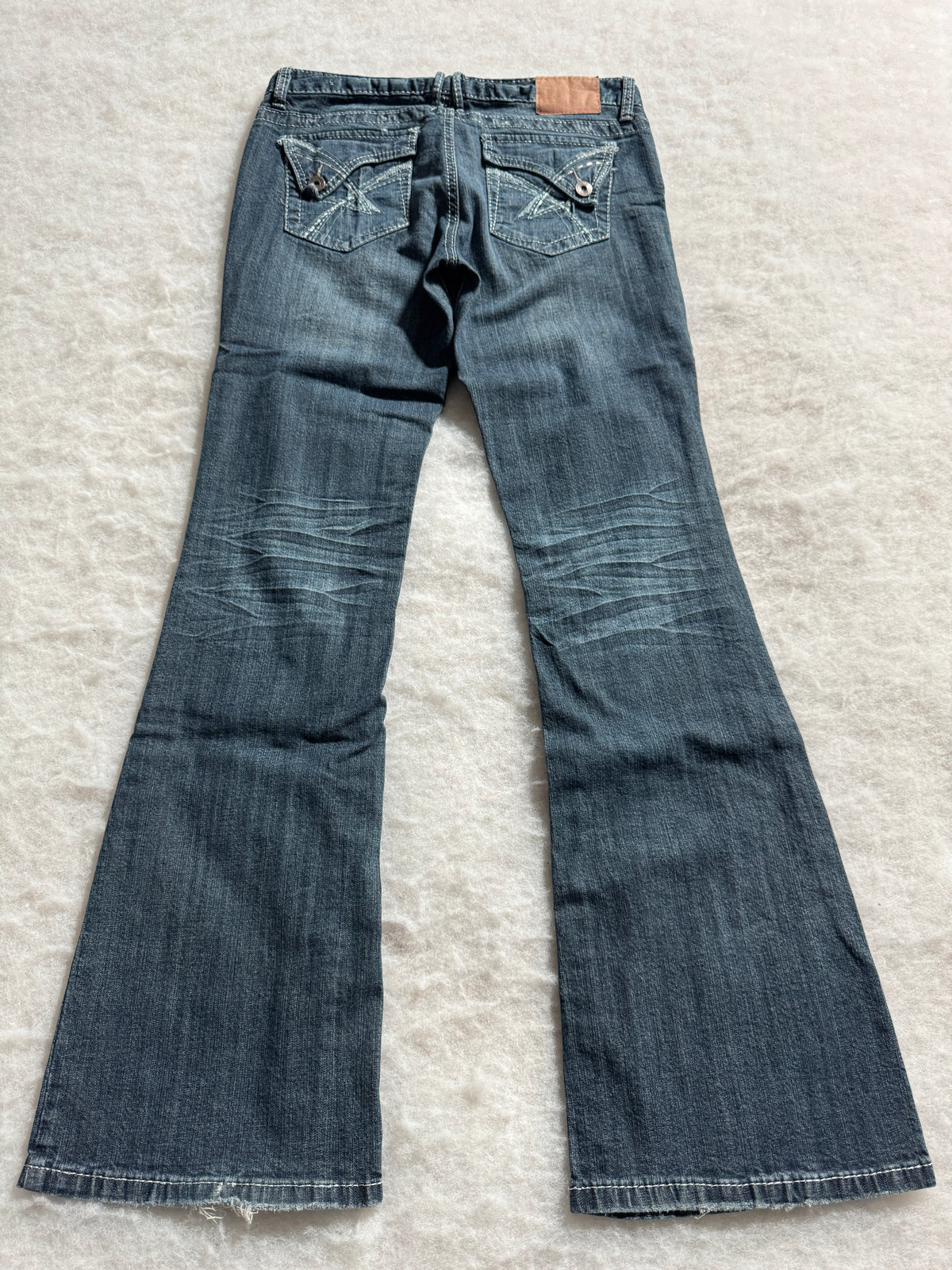 Boot Cut Low Waist Jeans Blau, Foto 2 von 4