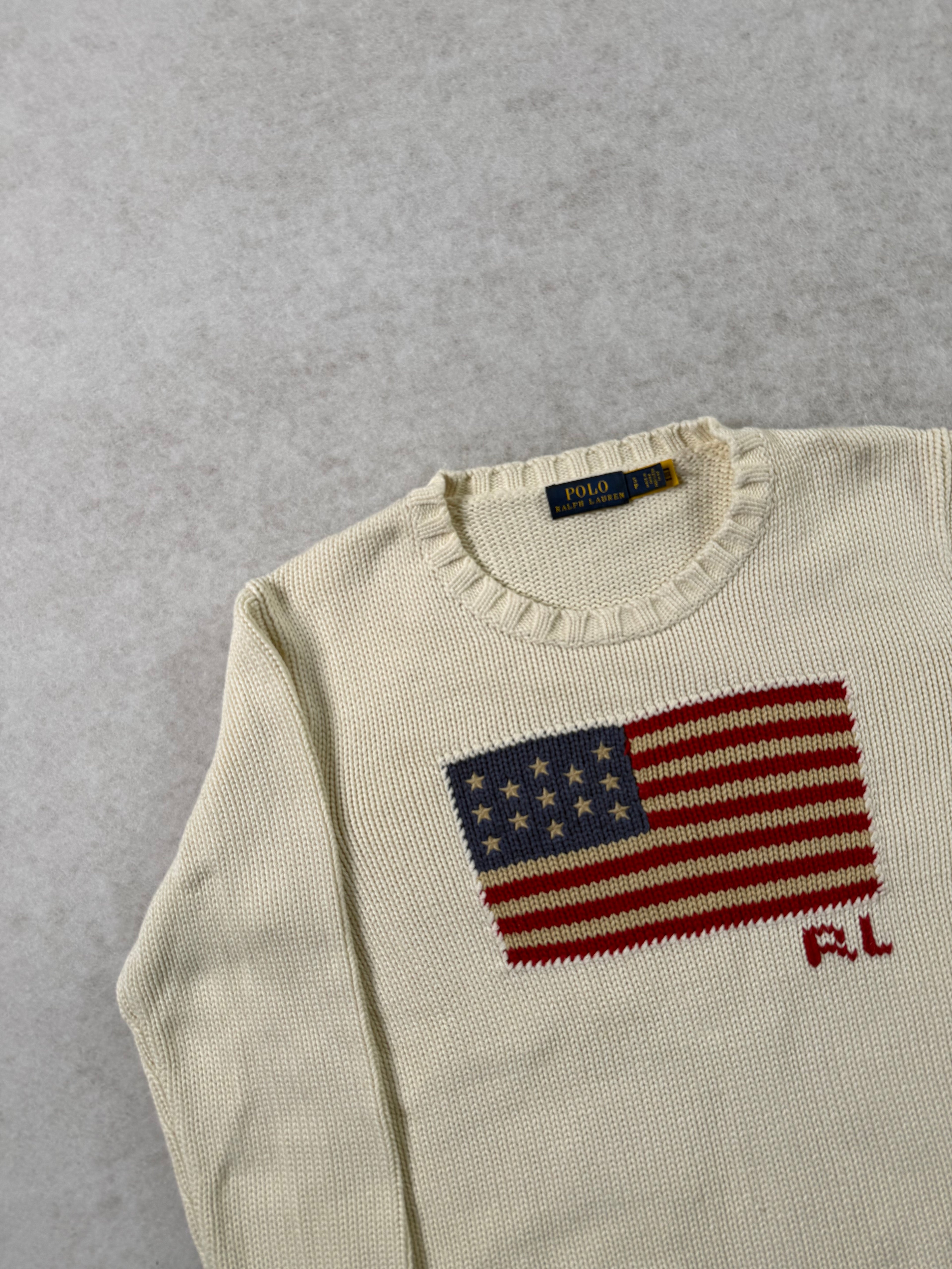 Ralph Lauren Strickpullover mit USA Flagge