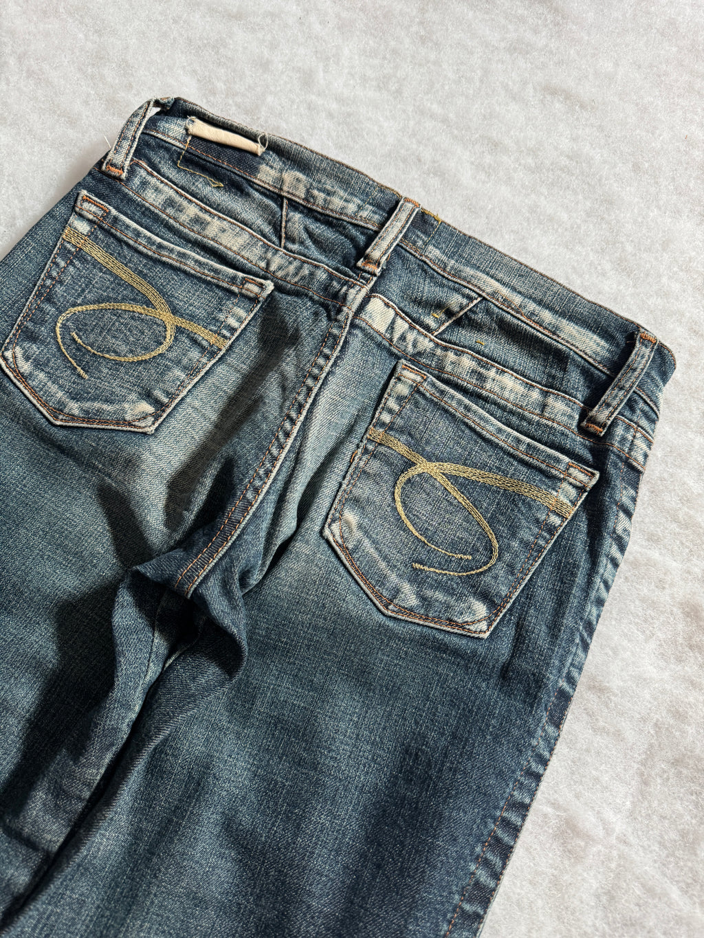 Boot Cut Low Waist Jeans Blau, Foto 3 von 4