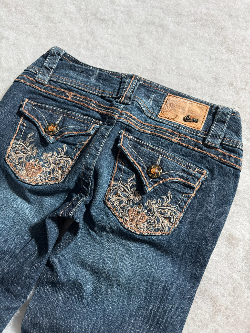 Boot Cut Low Waist Jeans Blau, Foto 3 von 4