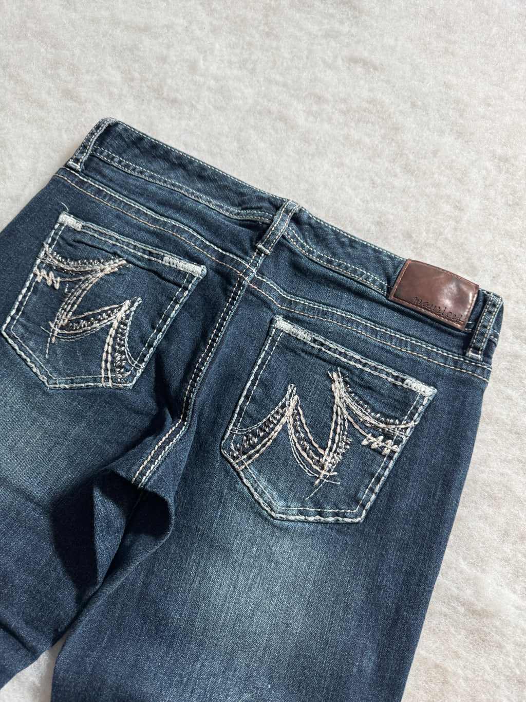 Boot Cut Low Waist Jeans Blau, Foto 3 von 4