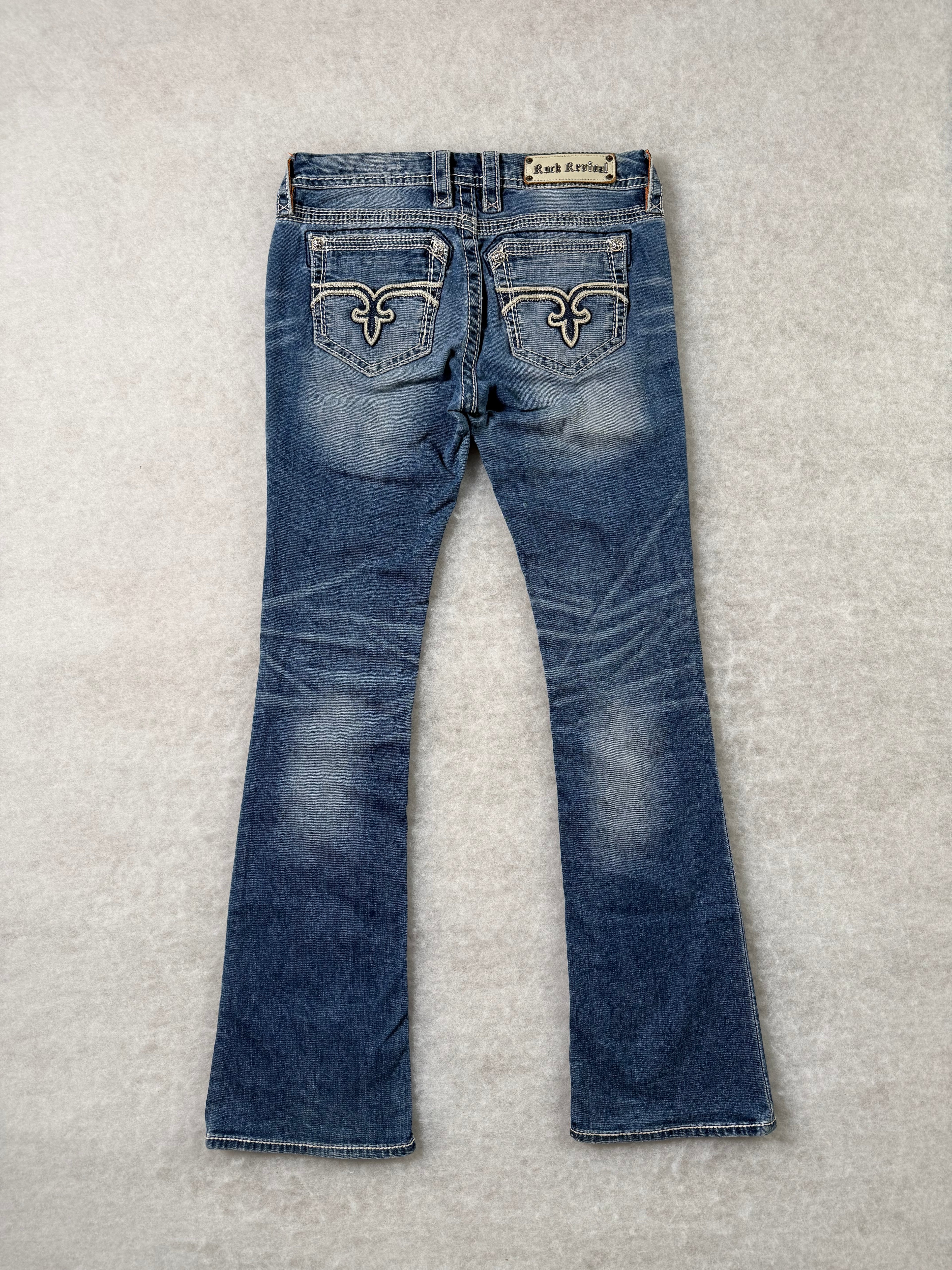 Rock Revival Boot Cut Low Waist Jeans 28