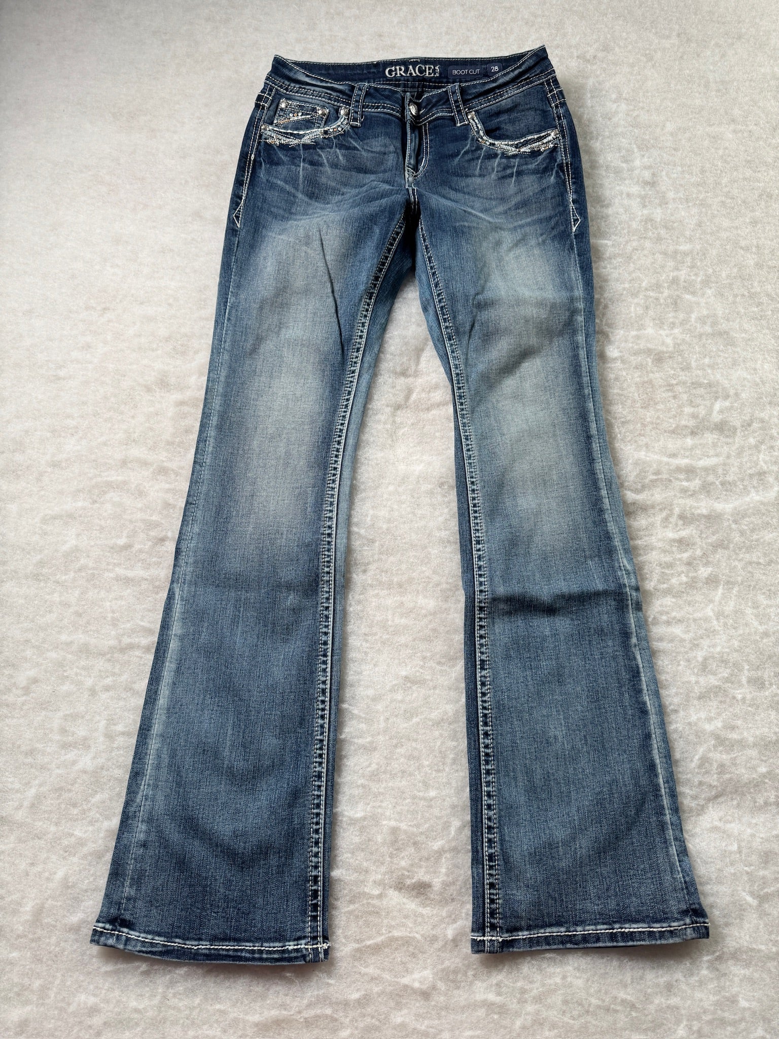 Grace Boot Cut Low Waist Jeans