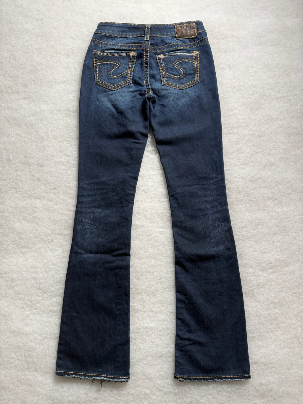 Silver Boot Cut Low Waist Jeans 26