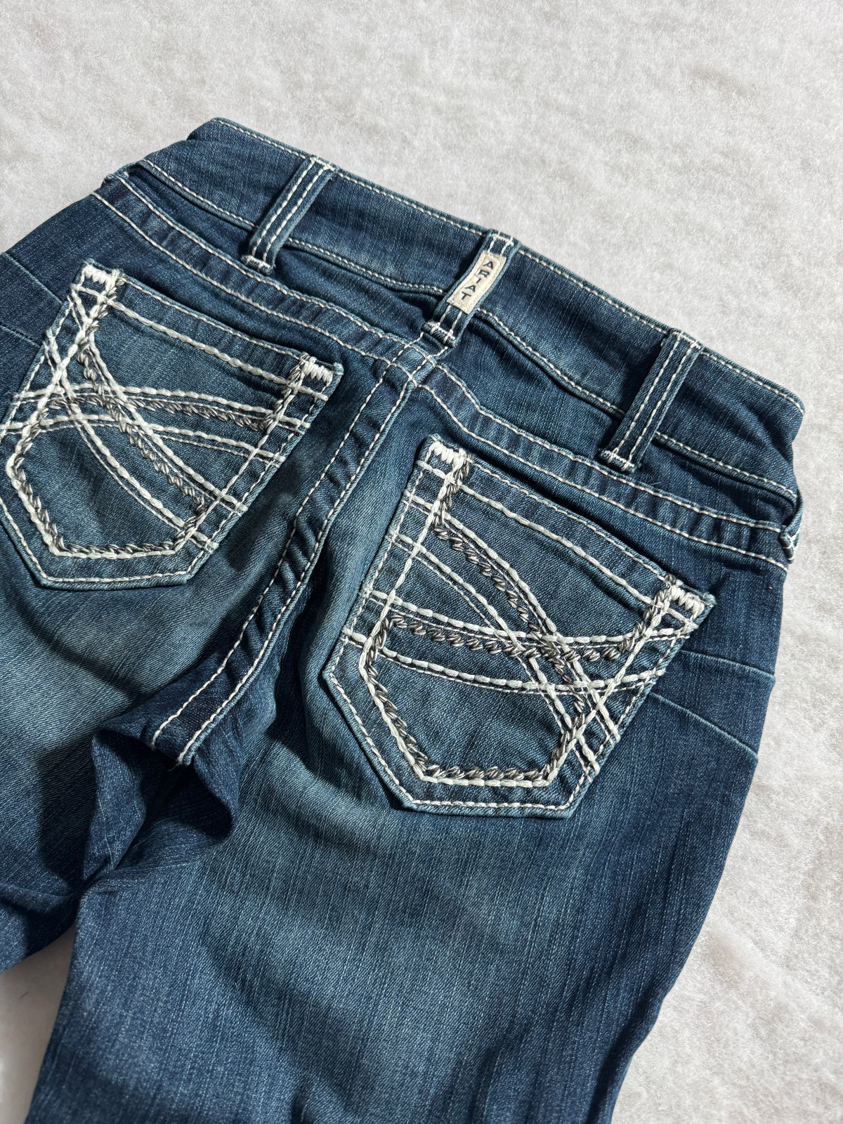 Boot Cut Low Waist Jeans Blau, Foto 3 von 4