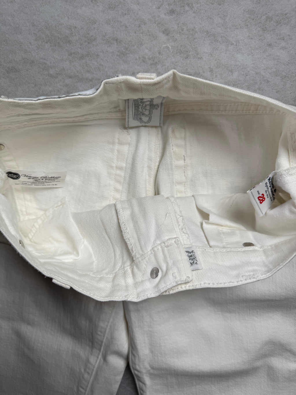 Victoria Beckham Boot Cut Low Waist Jeans 28